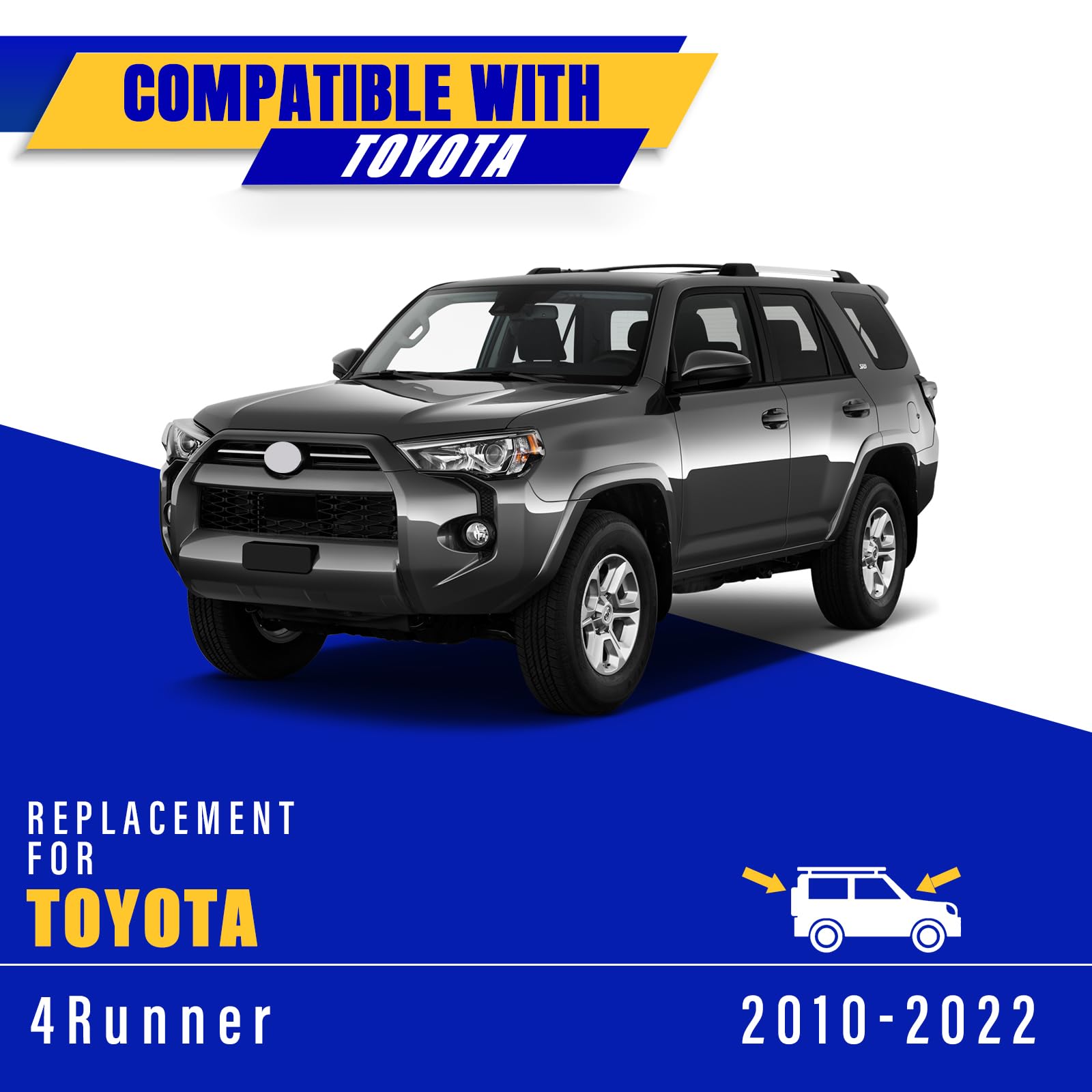 3 Wipers Replacement For 2010-2022 Toyota 4Runner, Windshield Wiper Blades Original Equipment Replacement - 24''/20''/12'' (Set