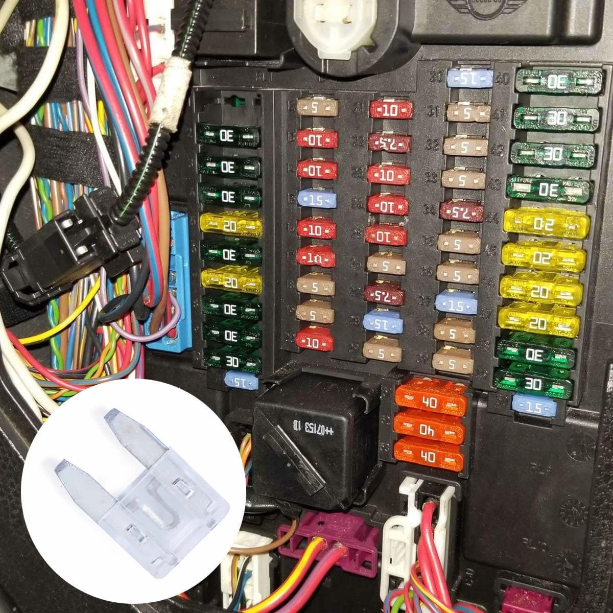 100 Pack Auto Fuses 25 Amp Apm/Atm 32V Mini Blade Style Fuses 25A Short Circuit Protection Car Fuse (25 Amp)