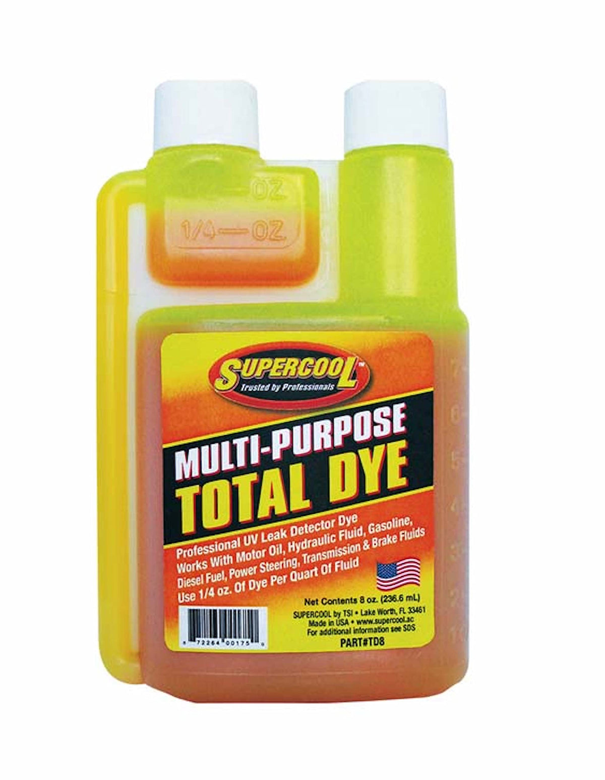 UV Fluid Leak Detection Dye, 8 Oz