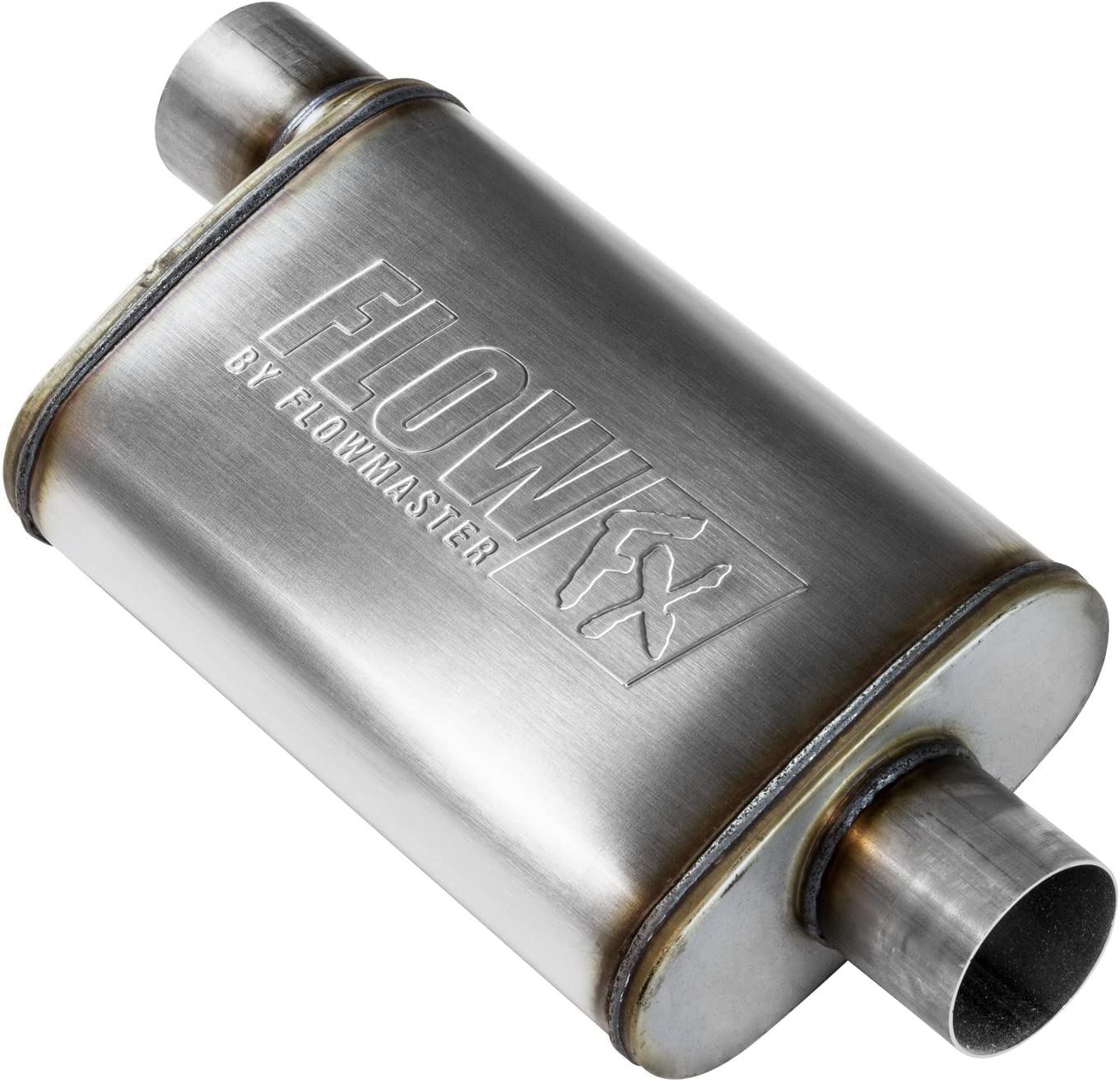 Flowmaster 71229 FlowFX Muffler 409S 3.00 Offset In / 3.00 Center Out Moderate by MAPerformance - (2 Pack)
