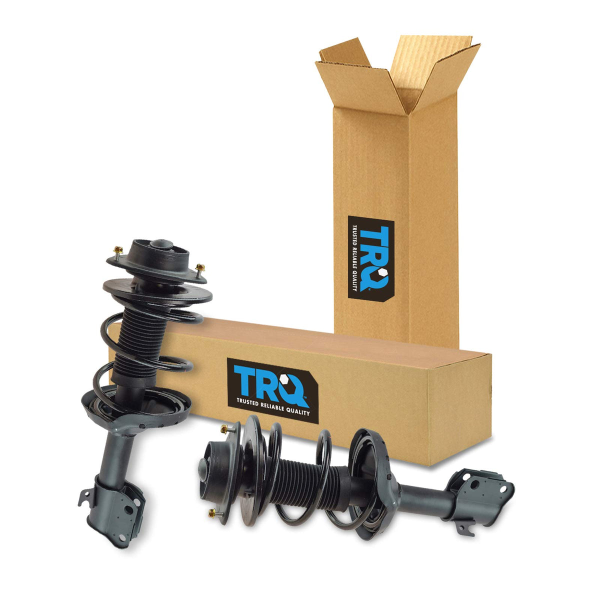 Trq Front Strut & Coil Spring Assembly Set Driver & Passenger Sides Compatible With 08-11 Subaru Impreza
