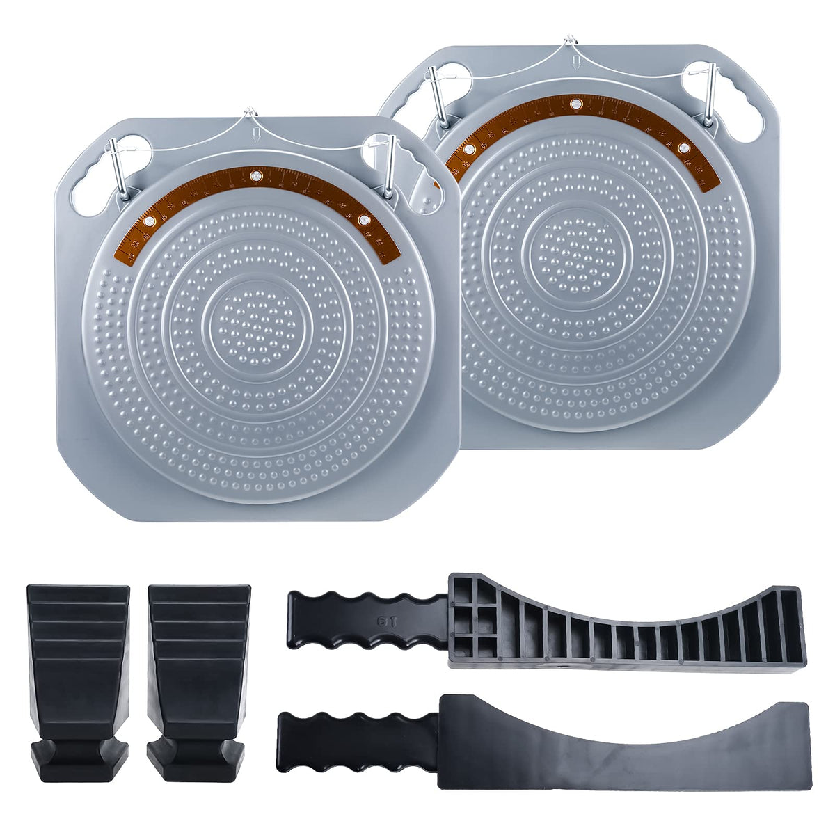 Kuntec Wheel Alignment Turntable Turn Plates With Transition Bridge And Thrust Block