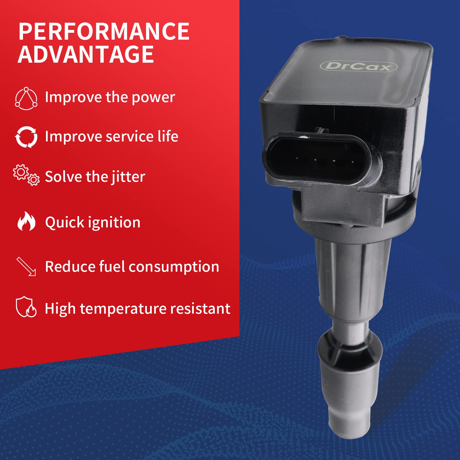 Drcax Oem Ignition Coil Uf764 Gn10730 Compatible With Genesis Kia G70 G80 G90 Santa Fe Sonata Optima Sorento Sportage Stinger Re