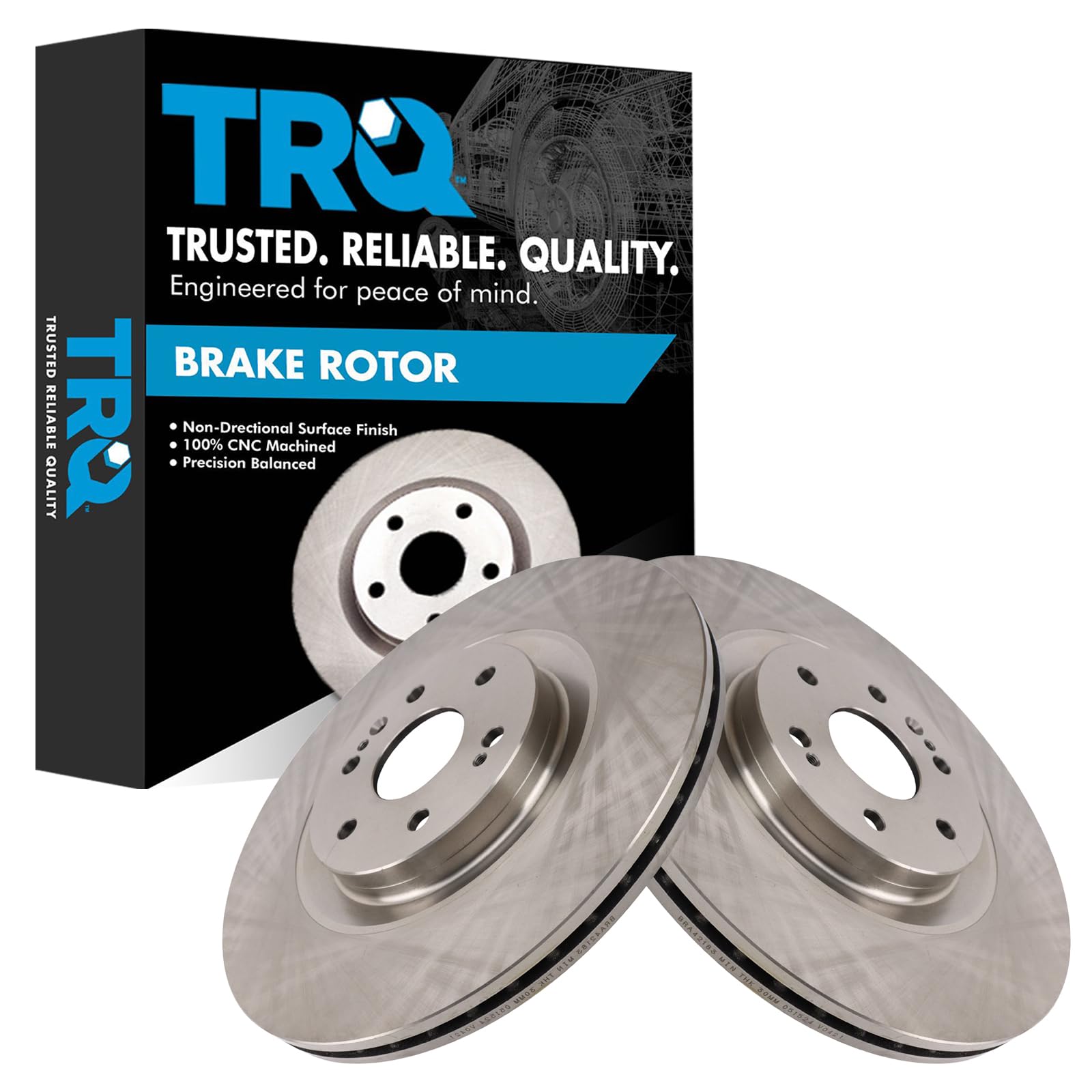 Trq Front Brake Rotors Set Compatible With 2021-2023 Chevrolet Tahoe