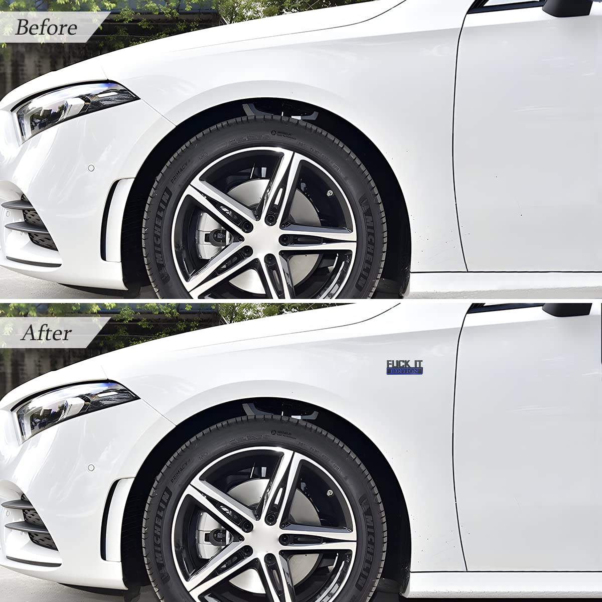 Fuck It Edition Emblem For Car, 3D Stickers For Auto Fender Bumper, Cool Badge Decoration Decal For Men And Women, Vehicle Exter