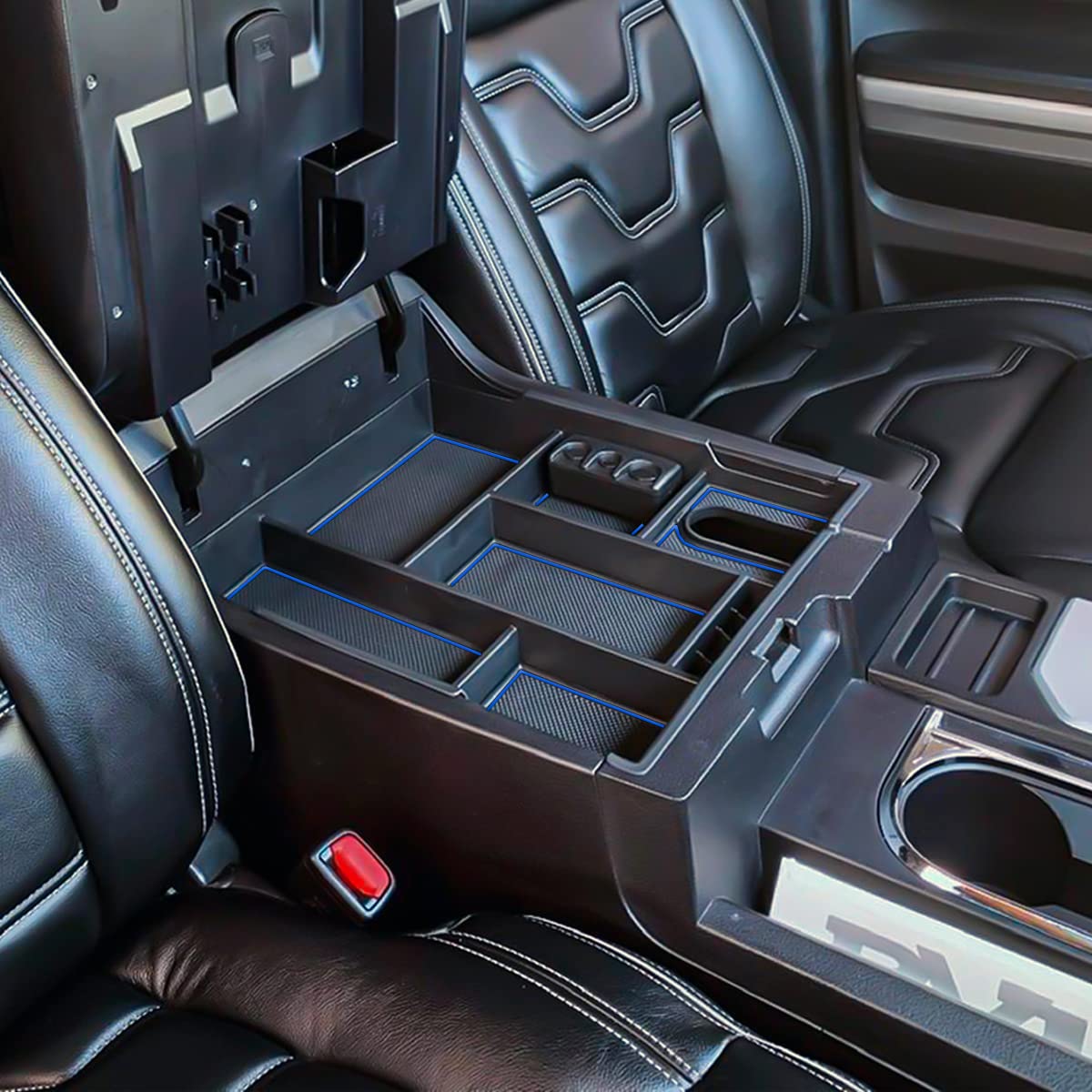 Edbetos Center Console Tray Organizer Compatible With Toyota Tundra 2014 2015 2016 2017 2018 2019 2020 2021 Accessories, Armrest