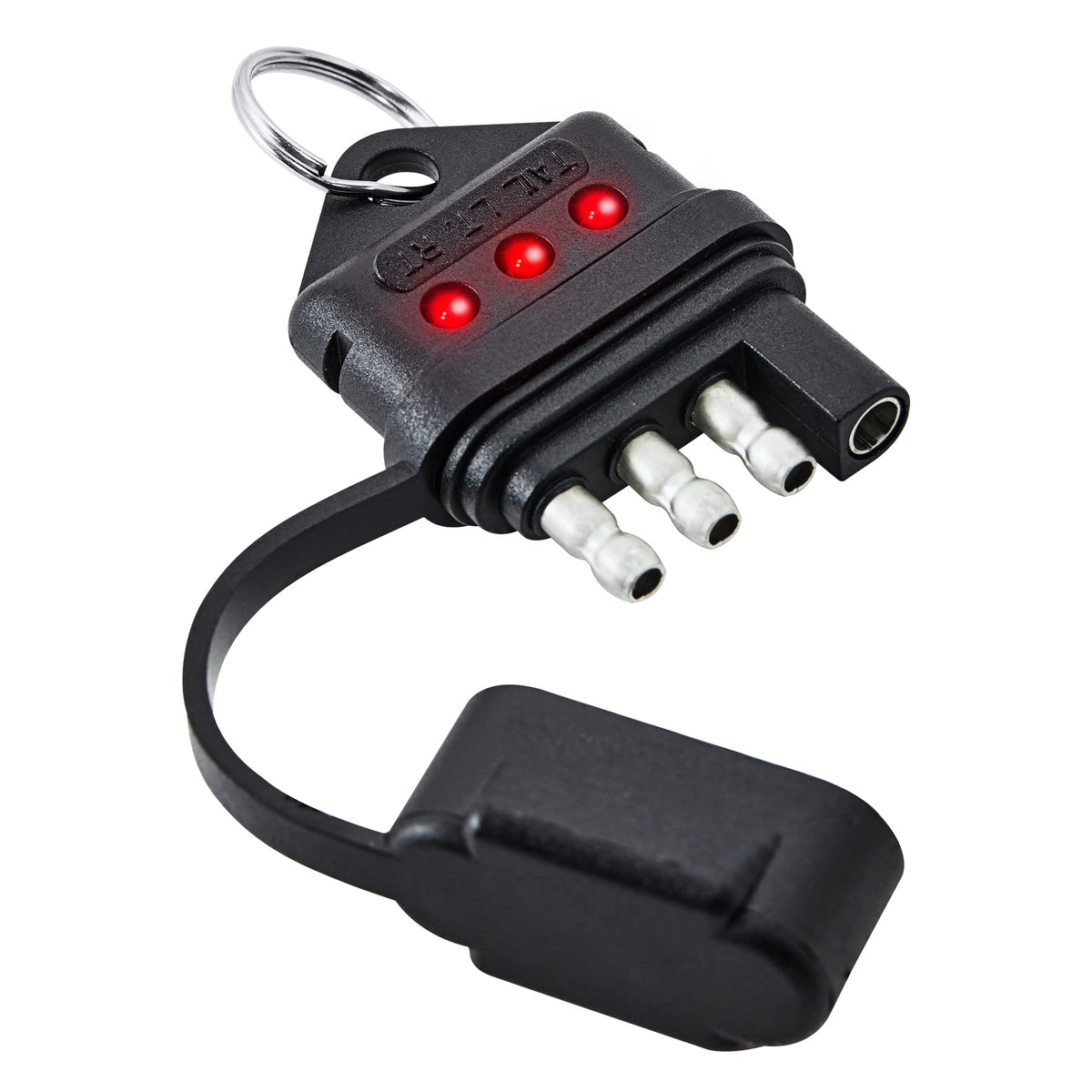 Oyviny 4 Way Flat Trailer Circuit Tester 4 Pin Straight Trailer Light Wiring Socket Tester With Led Indicators For Turn Signal T