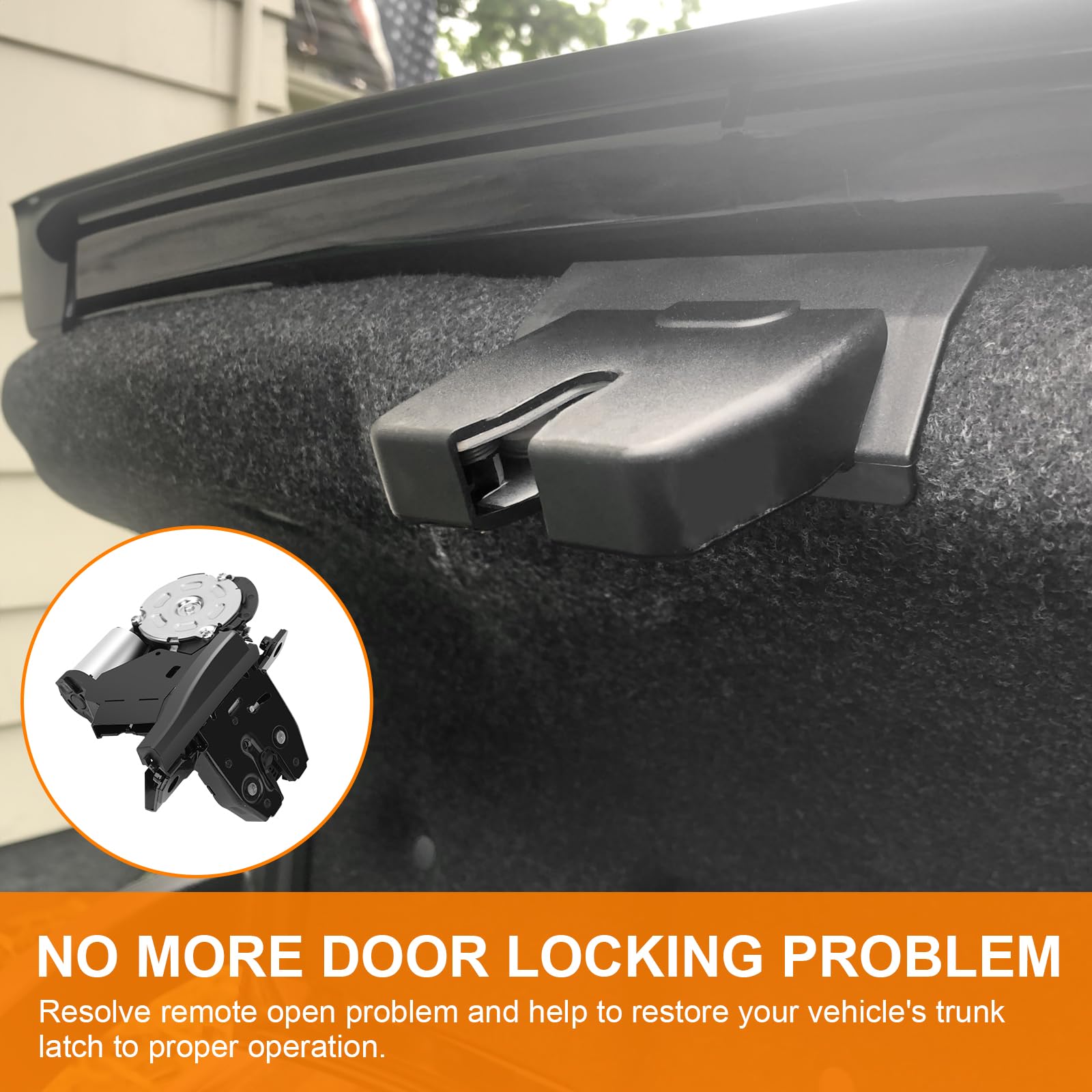 Trunk Latch Assembly for Chevy Suburban Tahoe Equinox Traverse GMC Yukon Acadia Terrain Cadillac Escalade XT5 Buick Regal Enclav