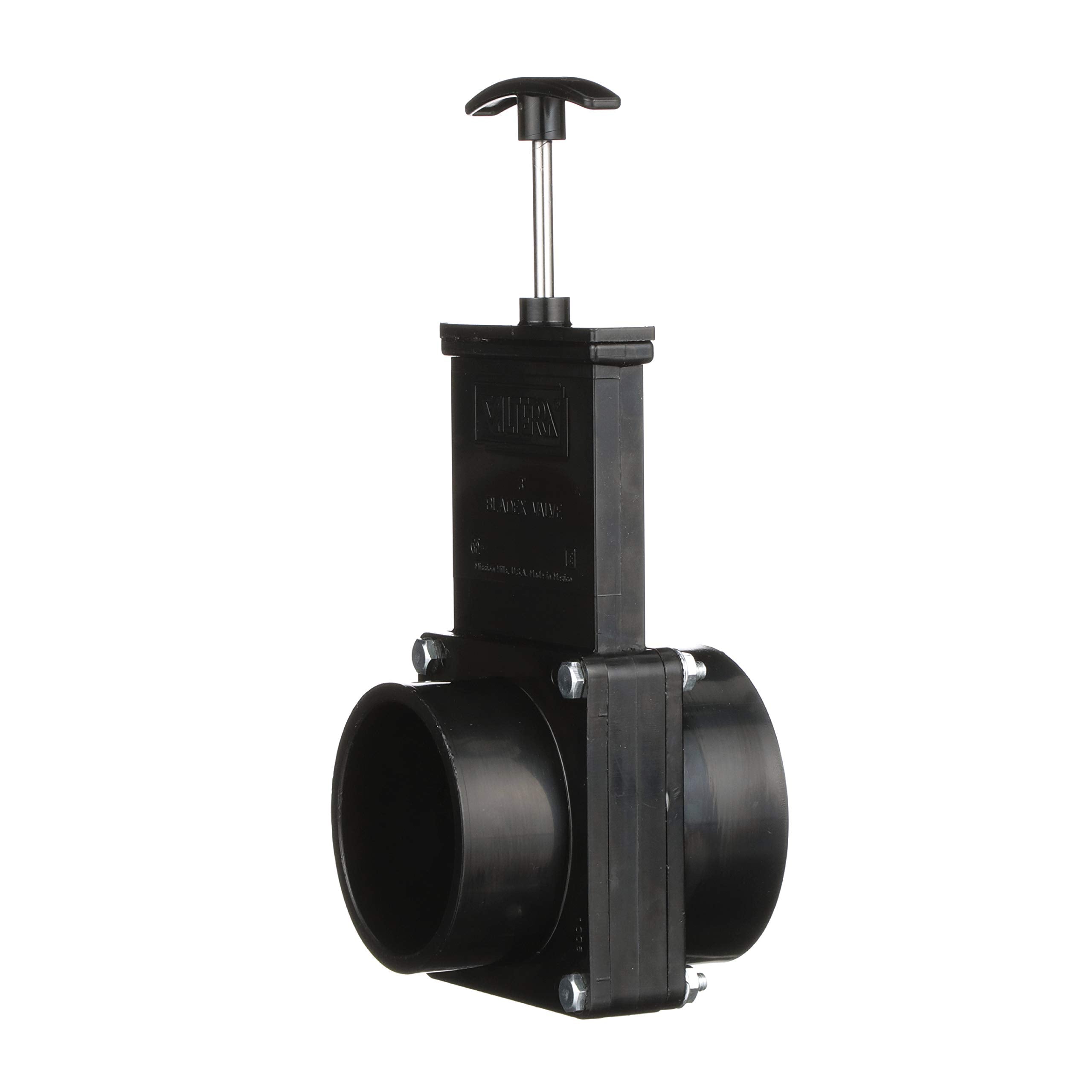 VALTERRA ABS Gate Valve for RV, Camper, and More - 3-Inch Hub x Spigot Connection