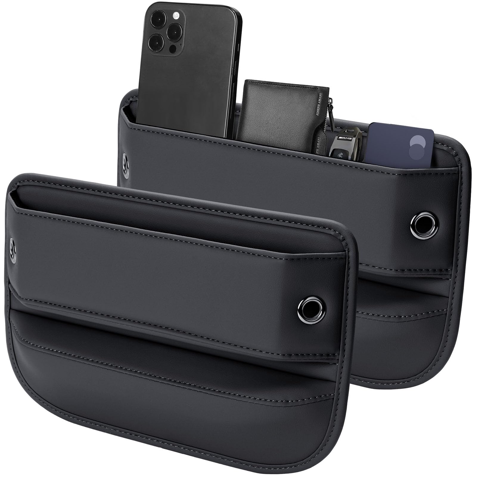 Owntow Universal Fit Car Gap Filler, Premium Leather Car Seat Gap Filler Organizer, Car Organizer Car Accessories For Women Men,