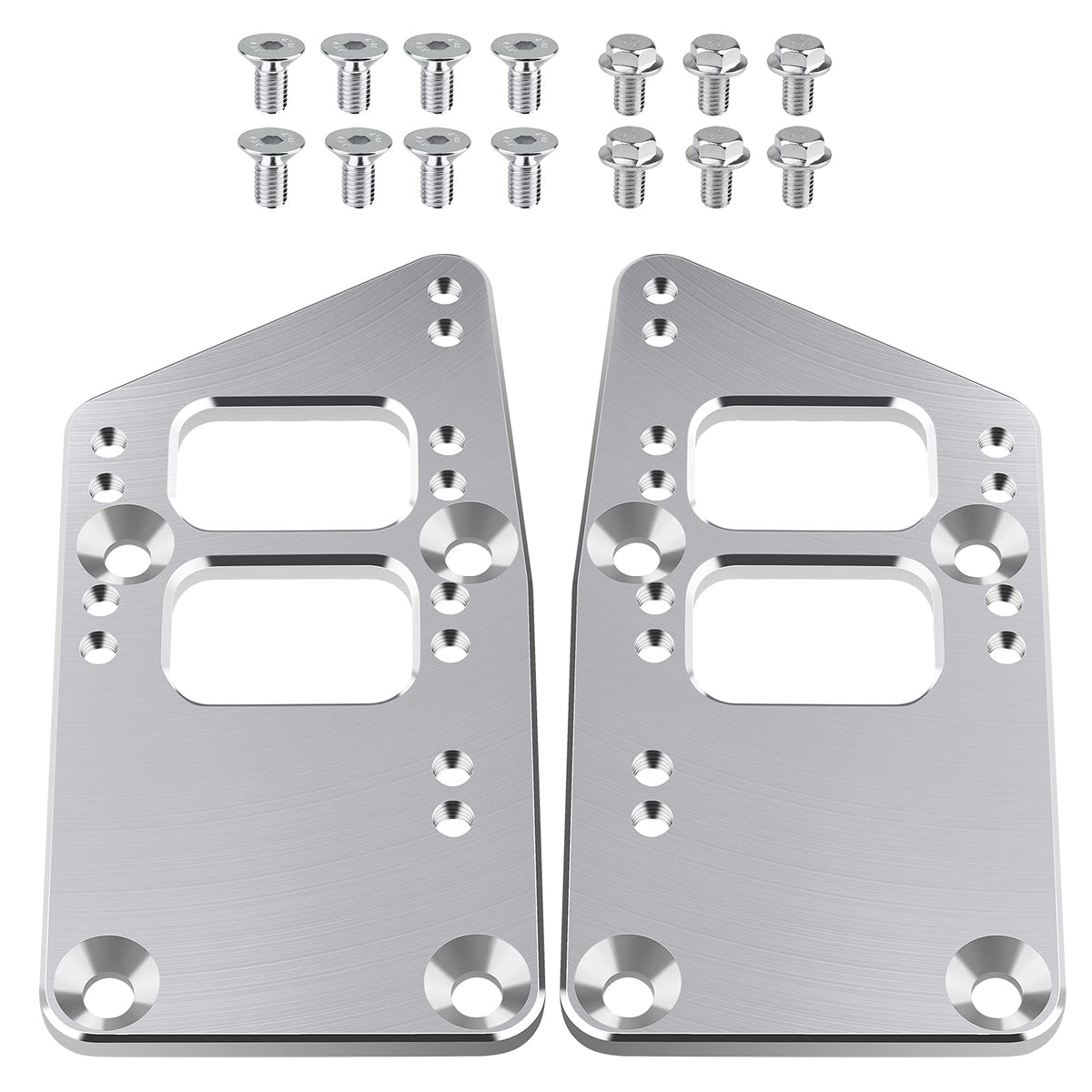 LS Swap Motor Mounts Adapter Plates - LS Conversion Adjustable Universal Swap Bracket Small Block,SBC Vehicle to LS Engine LS1 L
