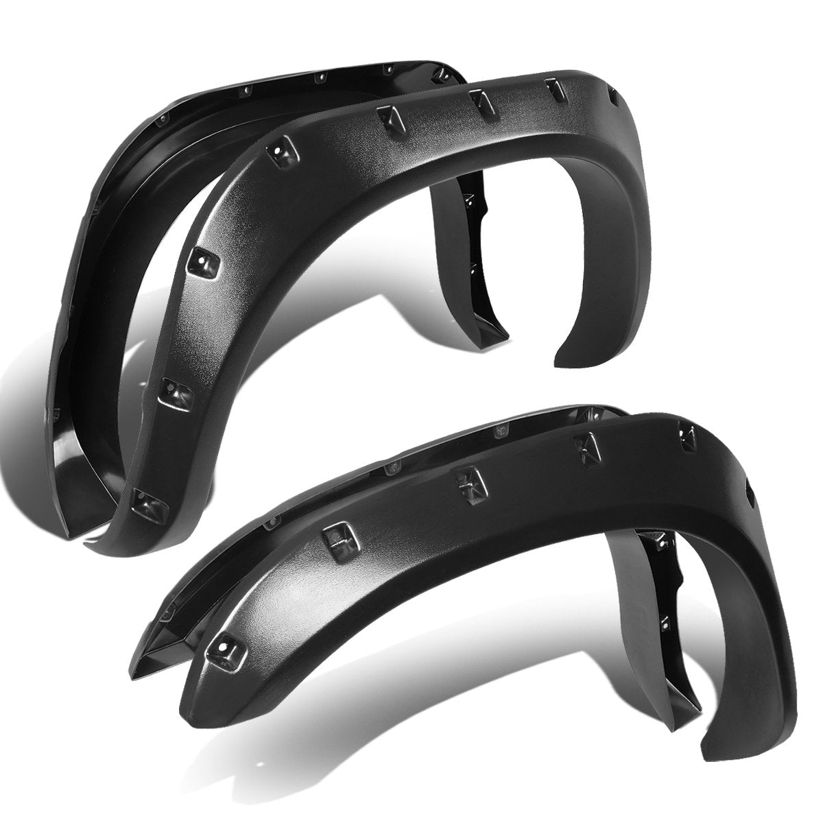 Auto Dynasty Fender Flares Compatible with Dodge Ram 1500 2500 3500 2002-2009, Wheel Flares Set Paintable Grain Textured Black F