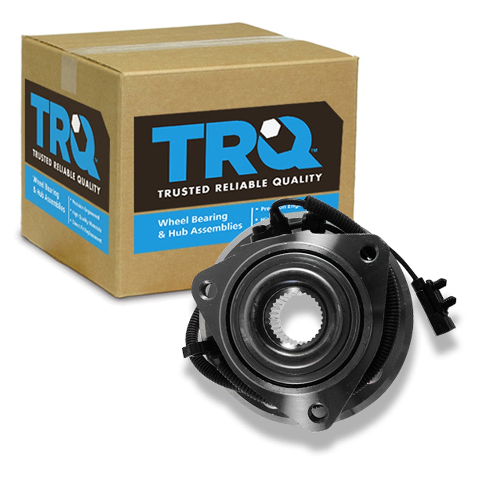 Trq Front Left Right Wheel Hub Bearing Assembly Driver Passenger Side Compatible With 2007-2011 Dodge Nitro 2008-2012 Jeep Liber