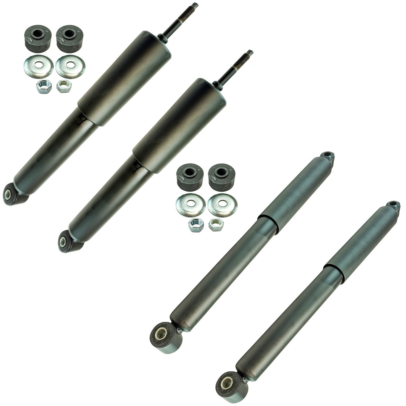 Trq Front And Rear Shock Absorber Set Compatible With 2000-2004 Mitsubishi Montero Sport
