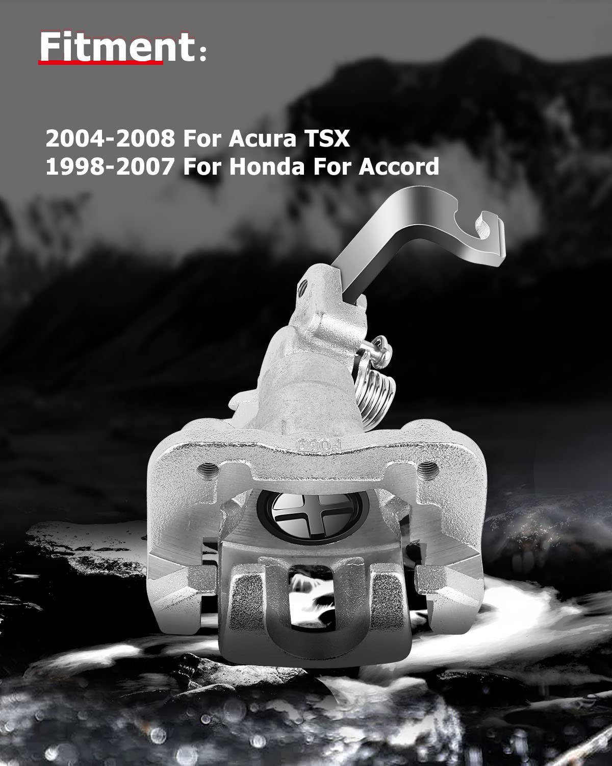 cciyu 19-B2069 19-B2068 Rear Left & Right Brake Calipers W/Bracket For Acura For TSX 2004-2008,For Honda For Accord 1998-2007 Re
