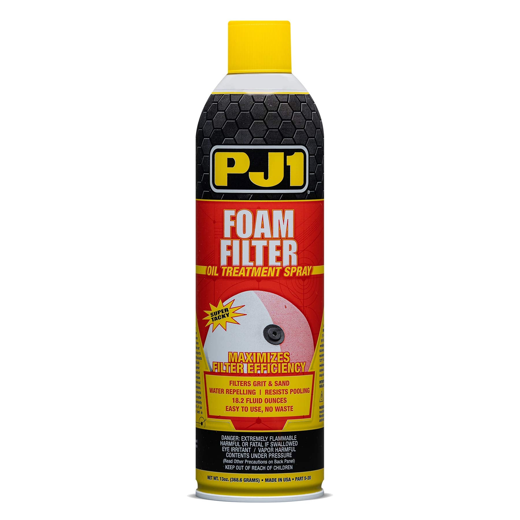 Pj1 5-20 Foam Air Filter Oil - 13 Ounce, Red