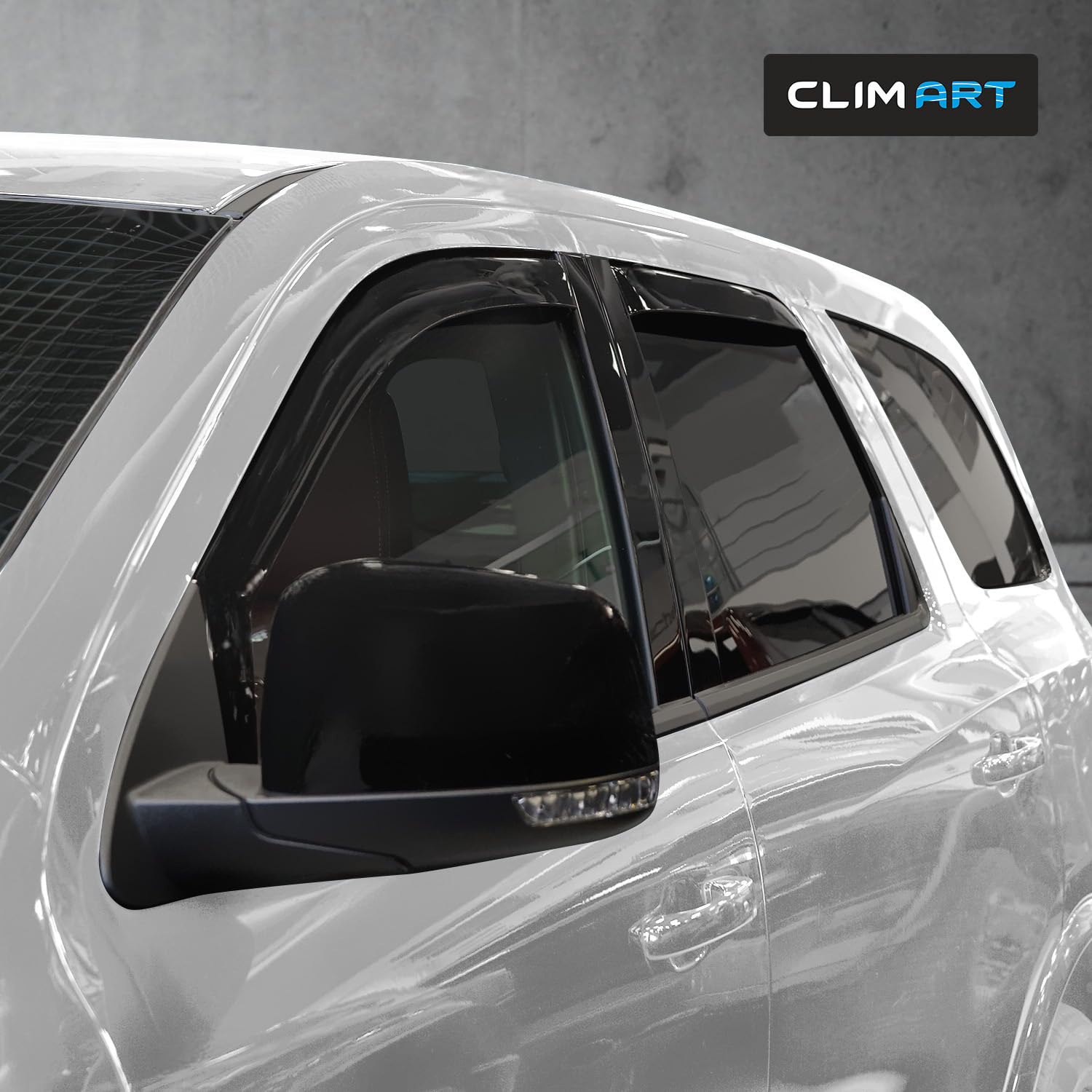 Clim Art In-Channel Incredibly Durable Rain Guards For Dodge Durango 2011-2025, Original Window Deflectors, Vent Window Visors,