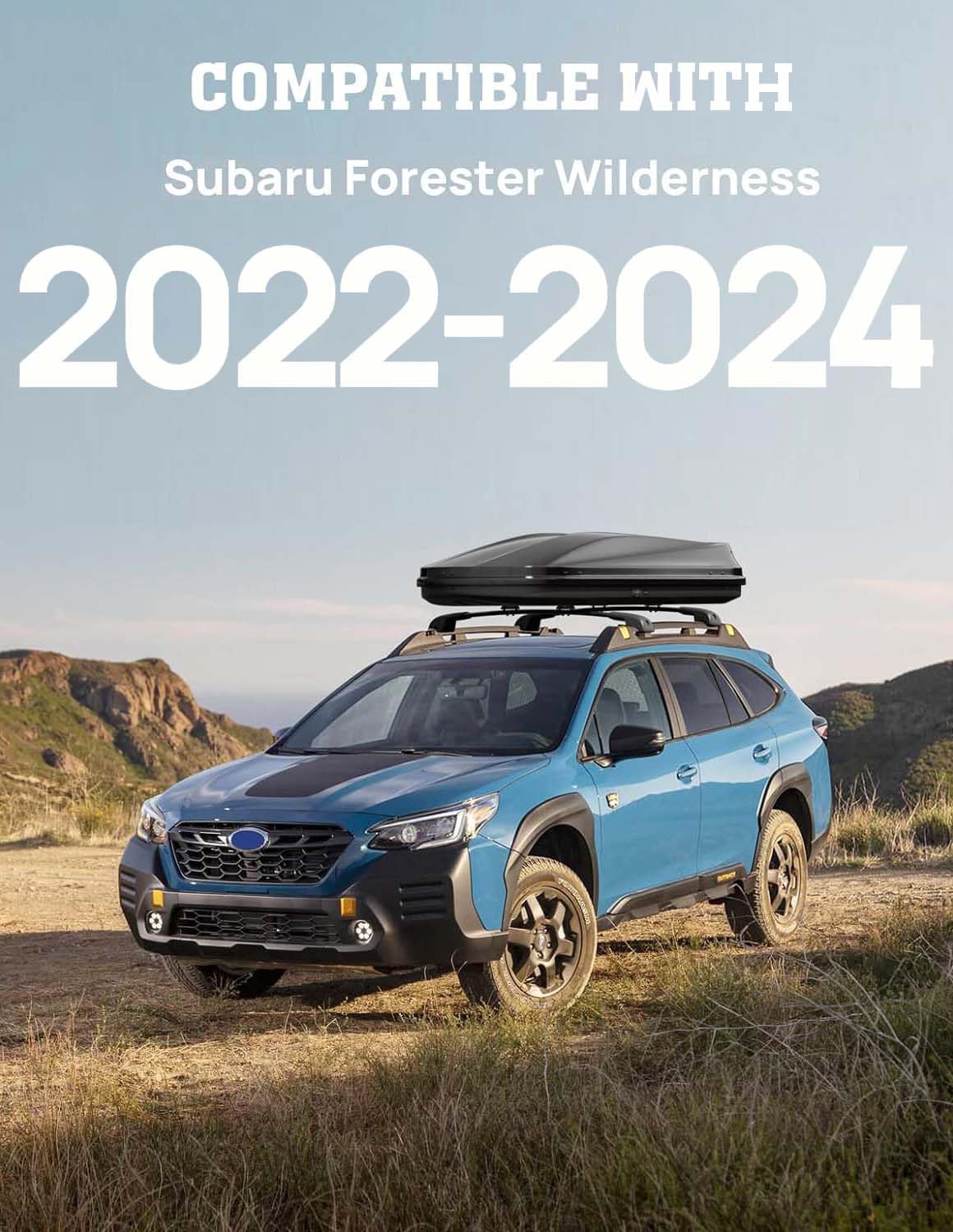 Hmmtyrack Car Roof Rack Cross Bars Compatible With Subaru Forester Wilderness 2022-2024, Aluminum Lockable Crossbar For Rooftop