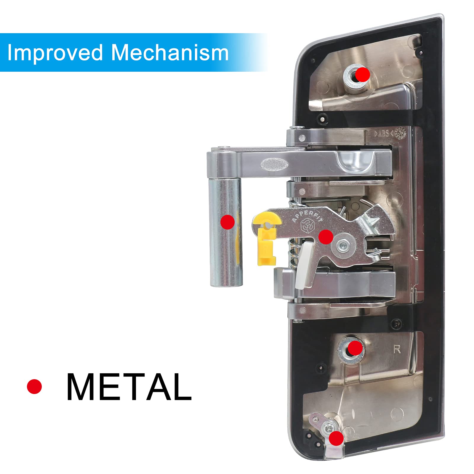 Apperfit Exterior Door Handle Right Passenger Side For 350Z 2003 2004 2005 2006 2007 2008 2009 Replaces 80606-Cd01E, 80606-Cd00E