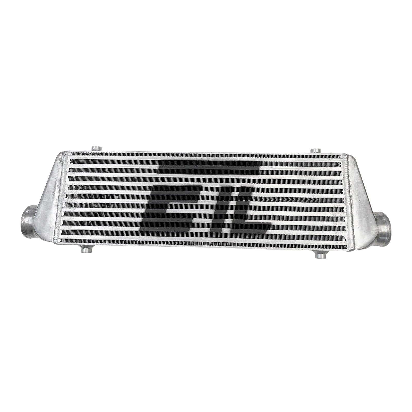 2.50 Inch Inlet/Outlet Diameter Universal Intercooler For Turbo Or Supercharger 27.30'W X 7.08'H X 2.56'T Silver Color