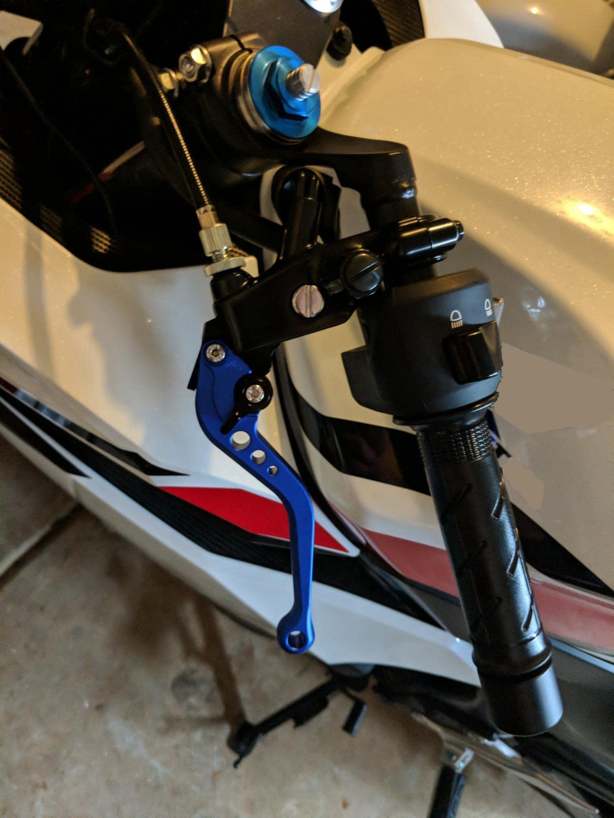 Ride It Forever Short Brake Clutch Levers For Cbr500R/Cb500F/X 2013-2021,Grom 2014-2023,Cbr250R 2011-2013,Cbr300R Cb300F/Fa 2014-2022,Cb400F/Cb400R 2013-2020-Blue