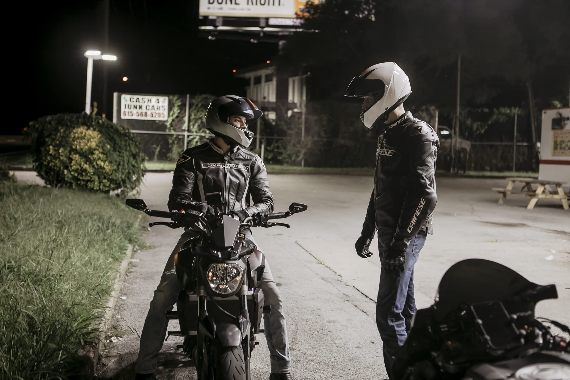 Vcan Vx Lightweight Full Face Motorcycle Street Bike Helmet With Extra Tinted Visor Dot Approved (Gloss Black Stream Red, Medium