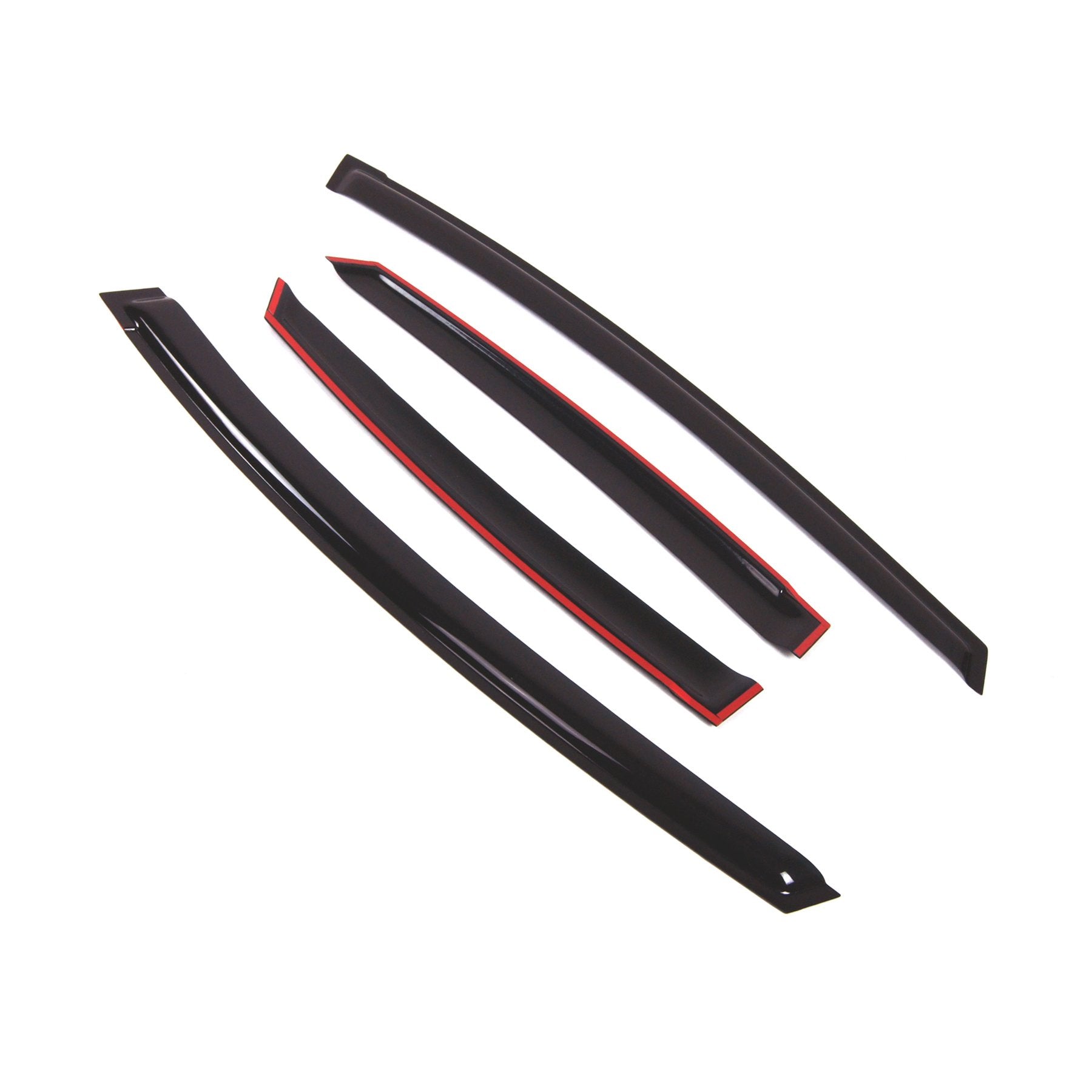 Tuningpros Window Visor Compatible With 2010-2015 Toyota Prius, Dgwv2-437 Outside Mount Deflector Rain Guard Dark Smoke, 4 Pcs S