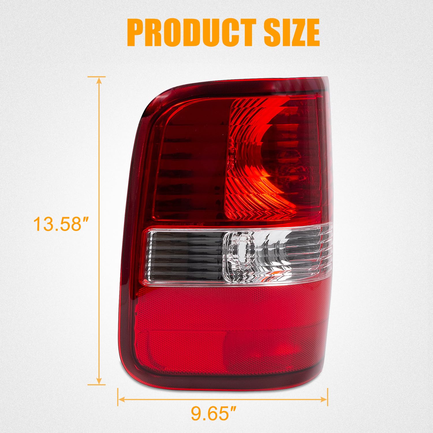 Tail Light Assembly Compatible with 2004 2005 2006 2007 2008 Ford F150 F-150 Replace FO2800182, FO2801182, 5L3Z-13405-CA, 5L3Z-1