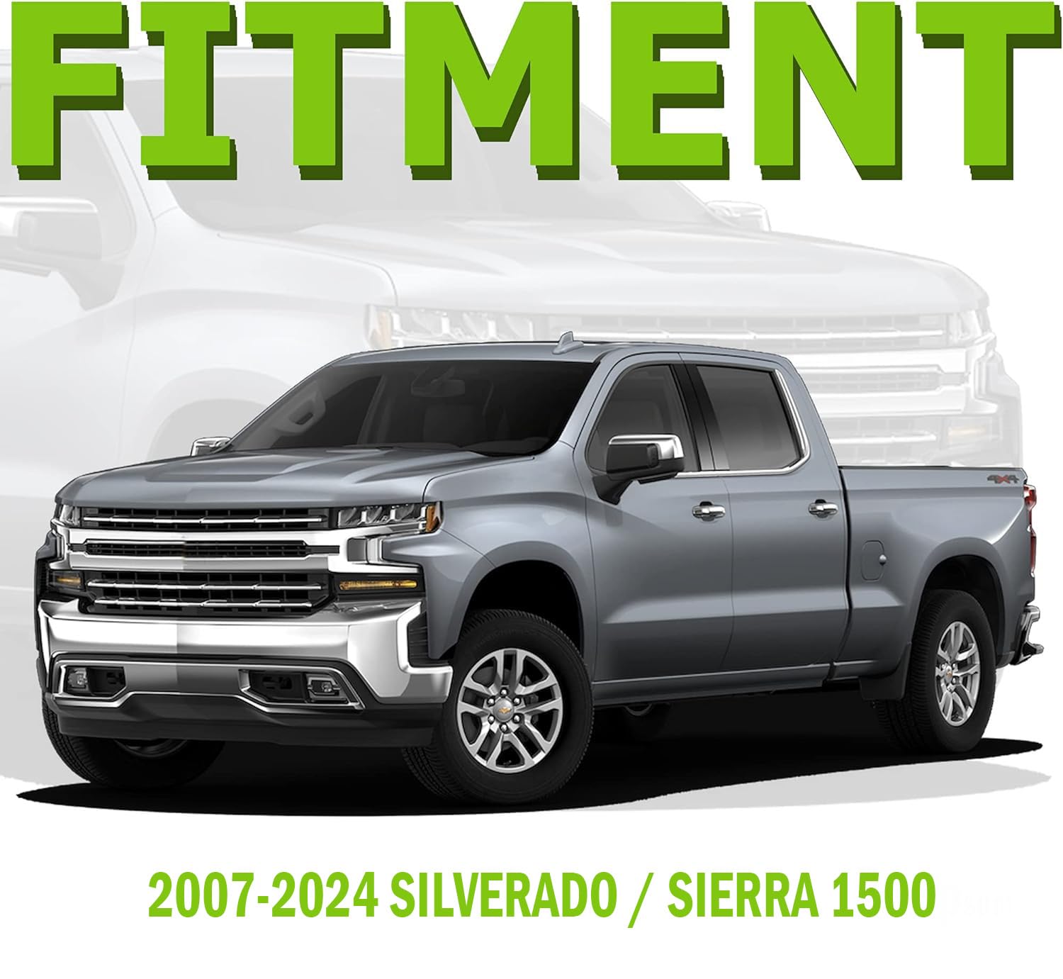 2.5'' Leveling Lift Kits for 2007-2024 Silverado 1500/2007-2024 Sierra 1500, 2.5 inch Forged Front Strut Spacers Leveling Kits