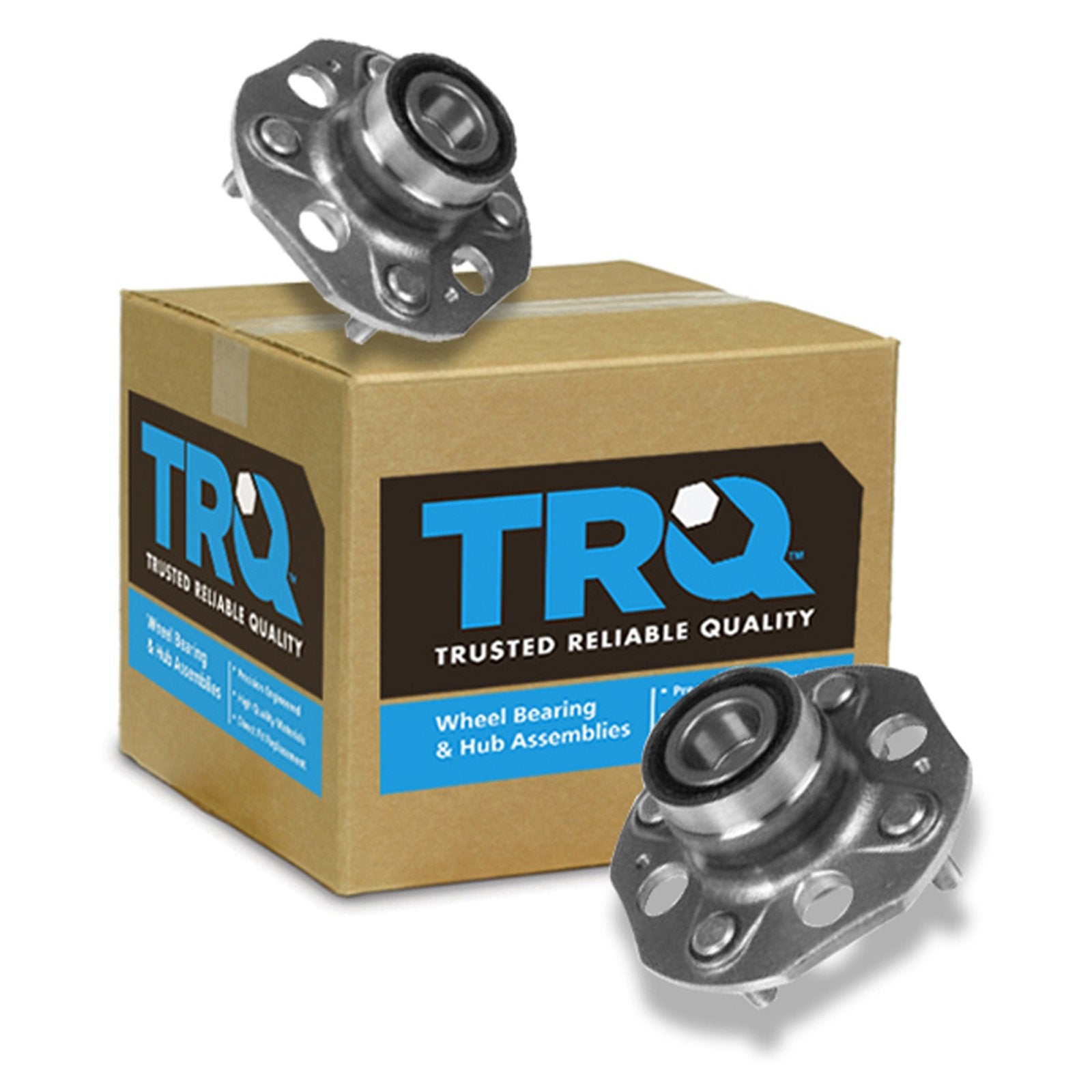 Trq Rear Wheel Hub Bearings Assembly Set Compatible With 1990-1997 Honda Accord
