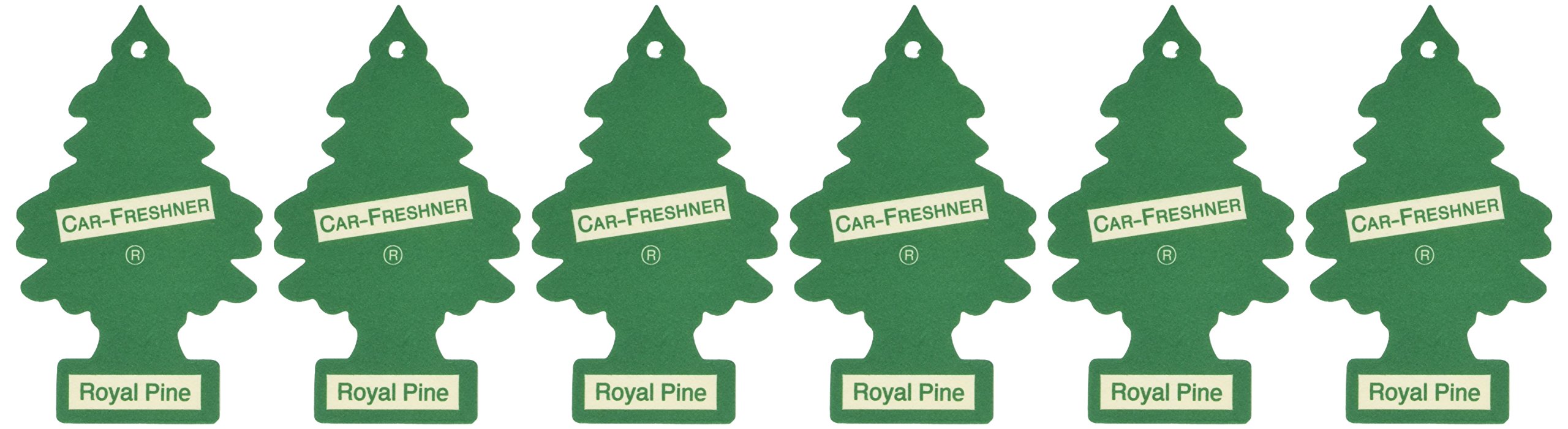 Little Trees Car Air Freshener | Hanging Paper Tree For Home Or Car | Royal Pine | 6 Pack