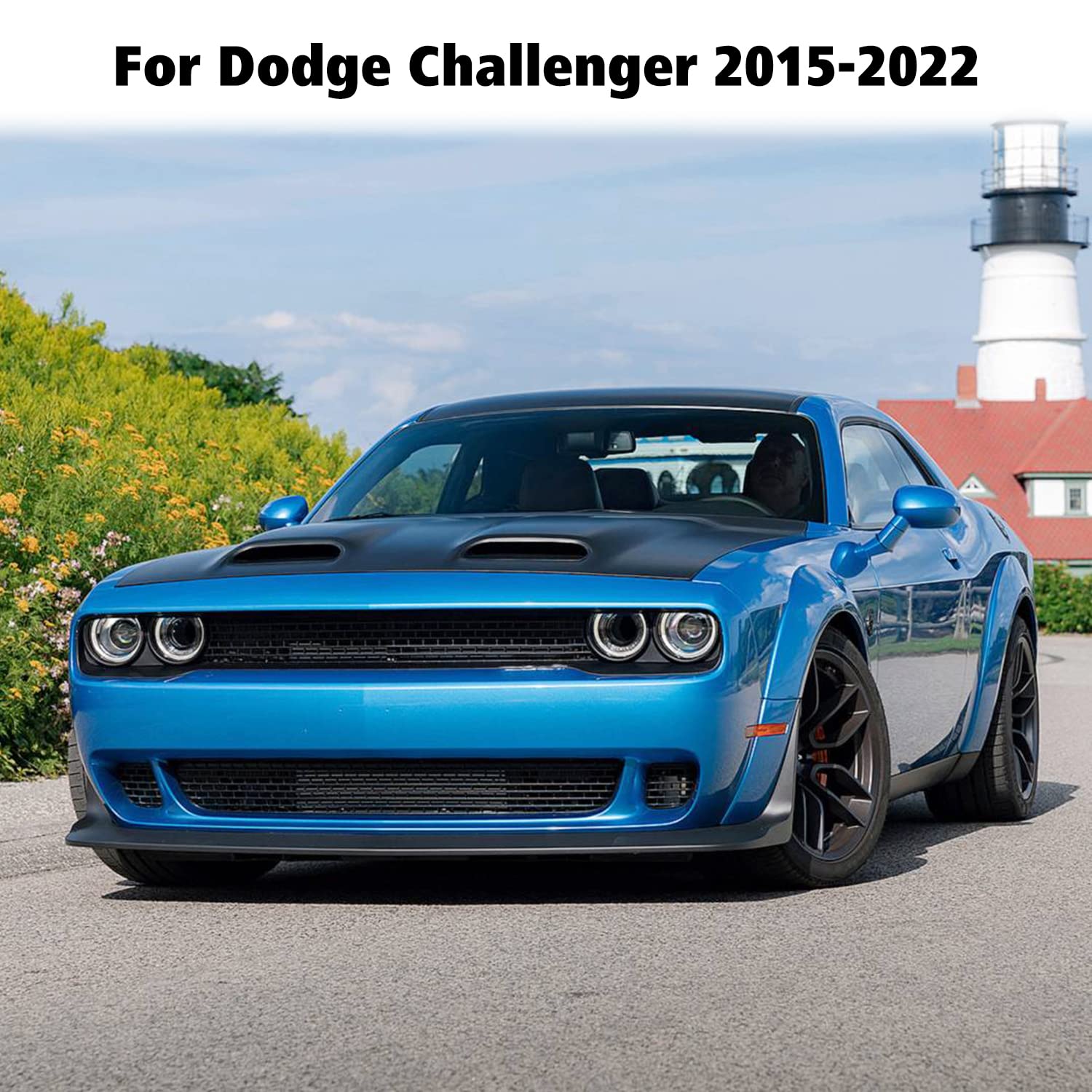 Voodonala Window Lift Panel Cover Trim Accessories For Dodge Challenger 2015-2022(2Pcs/Set,Purple)