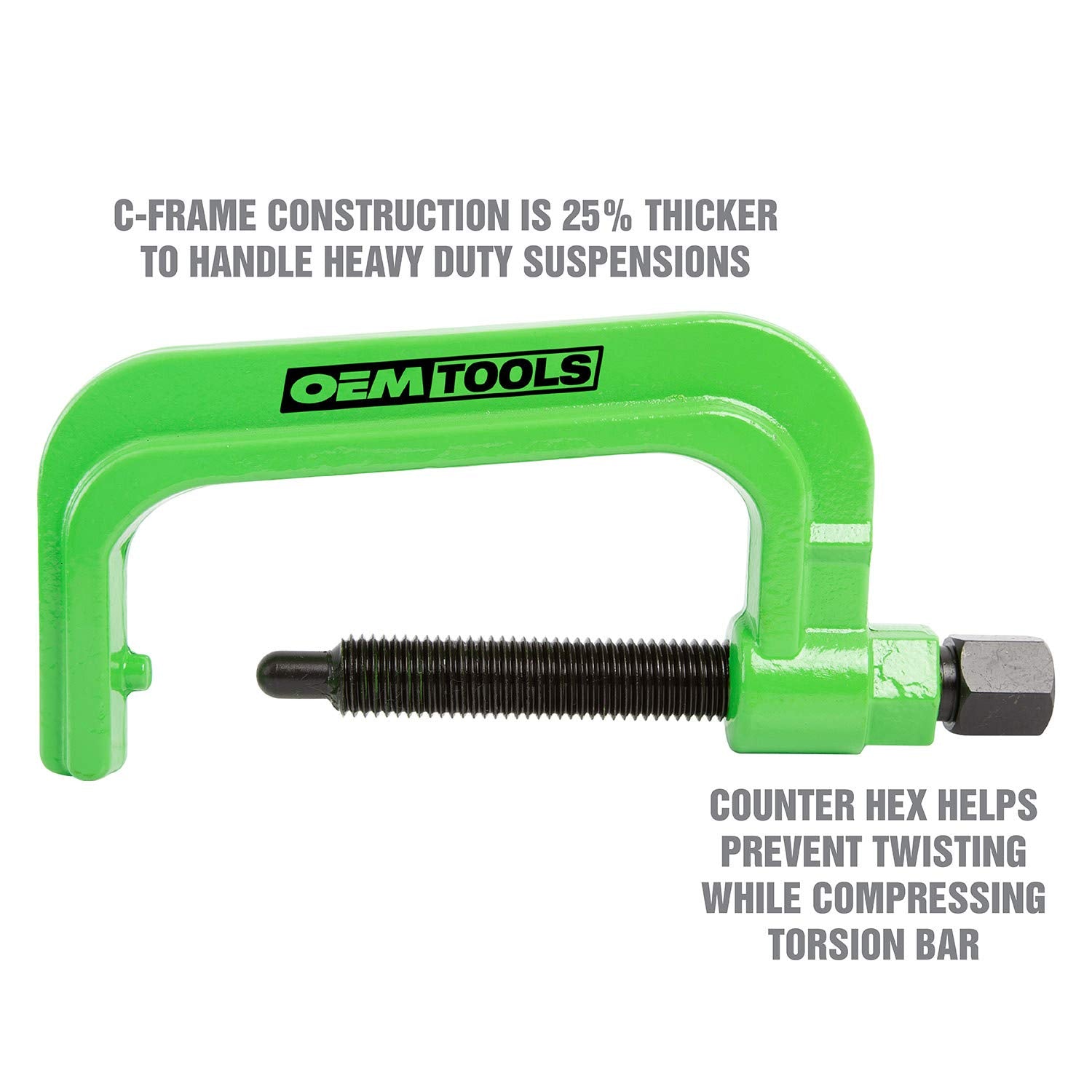 OEMTOOLS Torsion Bar Tool 37278 - Heavy Duty Suspension, Green, E-Coated, One Size