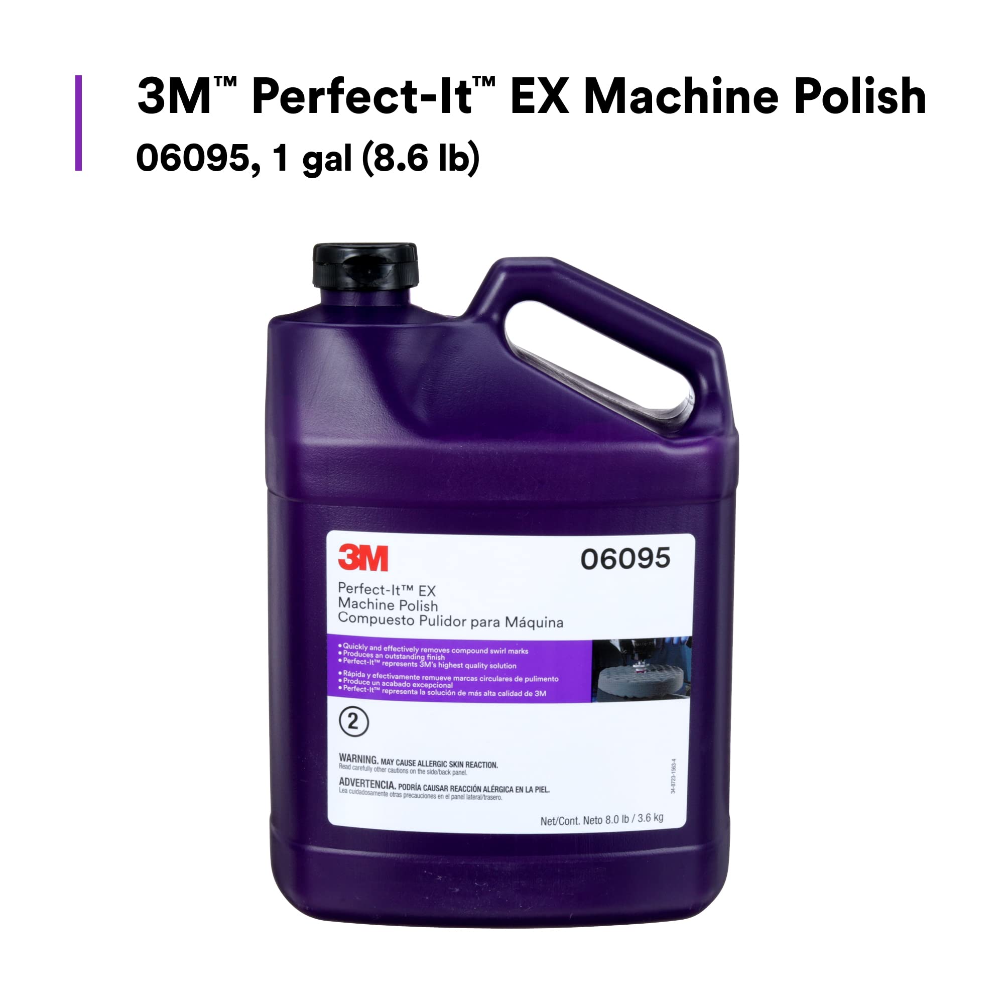 3M Perfect-It Ex Machine Polish, 06095, High Performing, 1 Gal (8.6 Lb)