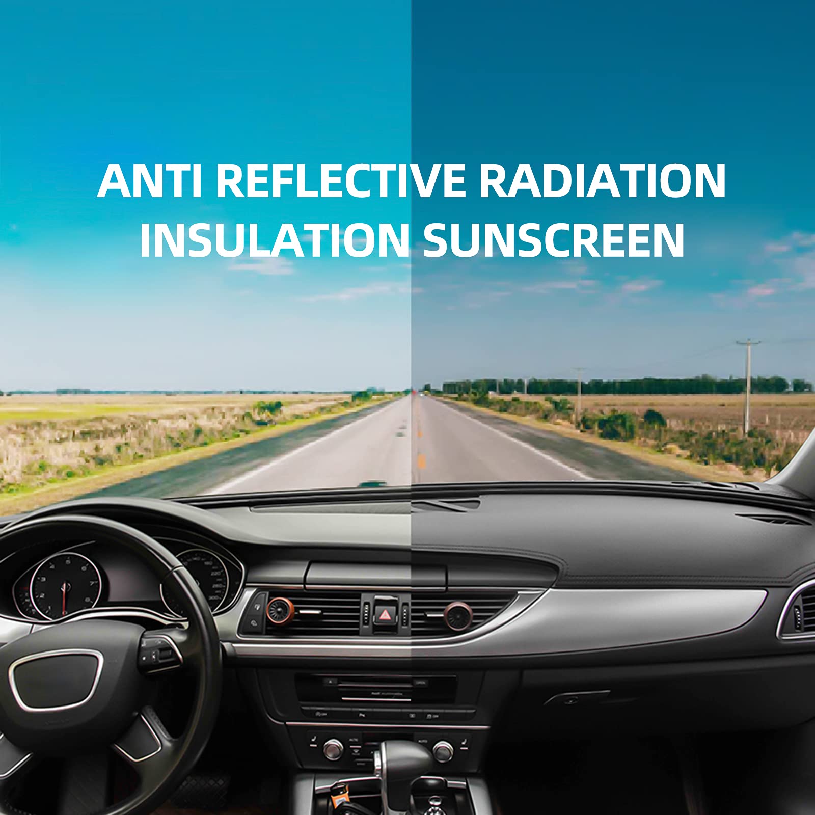 Bdfhyk Dashboard Dash Cover Pu Dash Mat Compatible With Dodge Ram 1500 2002-2005, Compatible With Dodge Ram 2500 3500 2003-2005