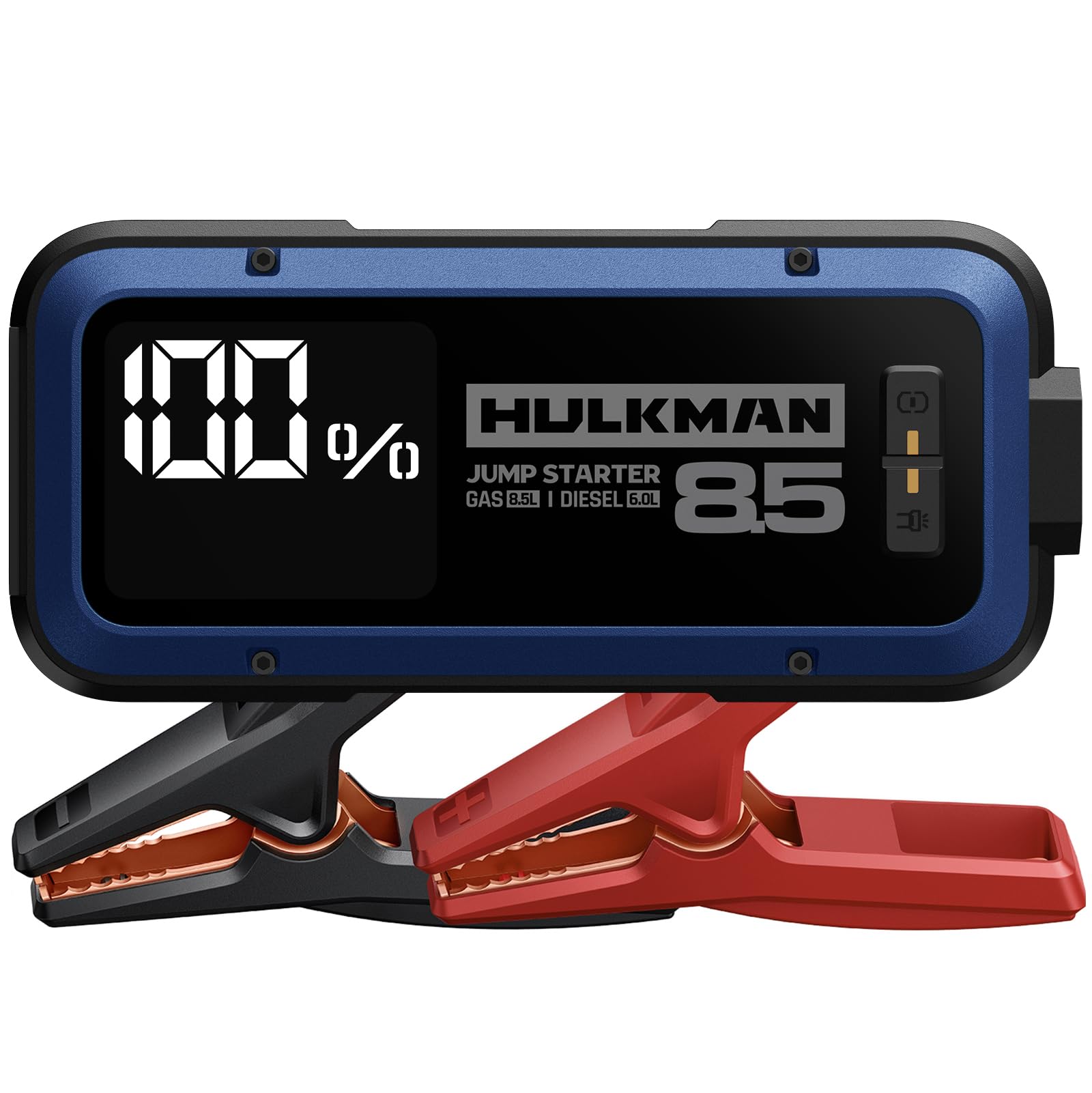 HULKMAN Alpha 65 Booster Car Battery 1200A for 6.5L Petrol and 4L Diesel with LED Display 12V Portable and Intelligent Lithium C