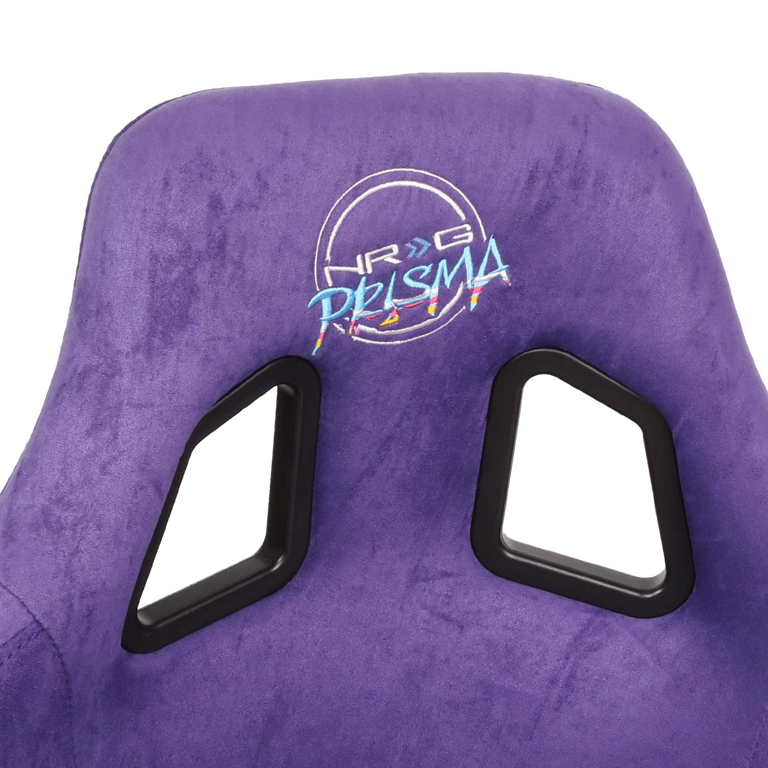 Nrg Innovations Nrg-Frp-302Pp-Prisma Universal Fixed Back Bucket Racing Seat For 6-Point Harnesses, Size L, Purple/Black/Gold Fl