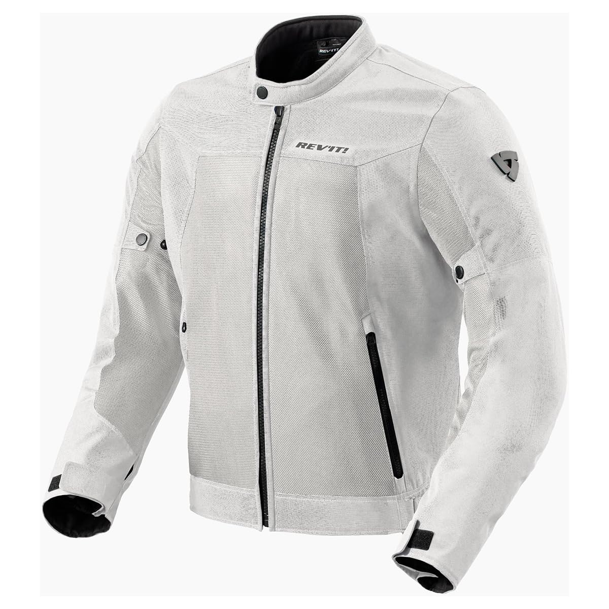 REVIT! Mens Eclipse 2 Mesh Motorcycle Jacket (Silver - Large)