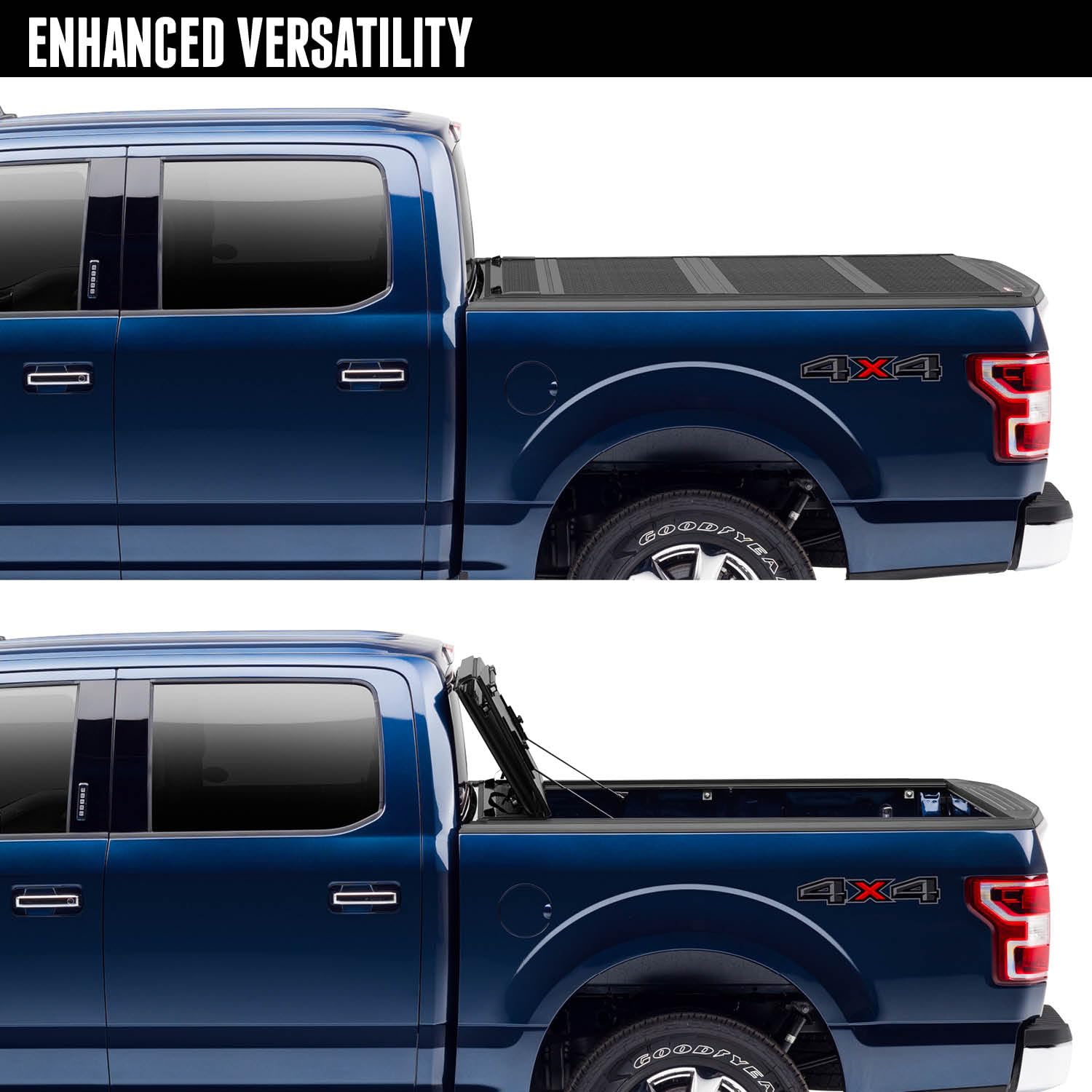 Bak Bakflip Fibermax Hard Folding Truck Bed Tonneau Cover |1126121| Fits 2014-2018, 19 Ltd/Legacy Chevy/Gmc Silverado/Sierra Lim