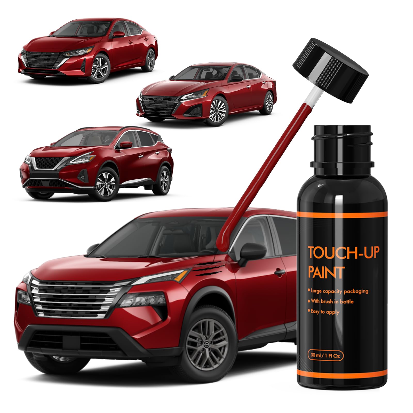 Xtryfun Nbl Scarlet Ember Touch Up Paint For Nissan, Diy Car Paint Scratch Repair Kit, Automotive Paint, Quick & Easy Fix Scratc