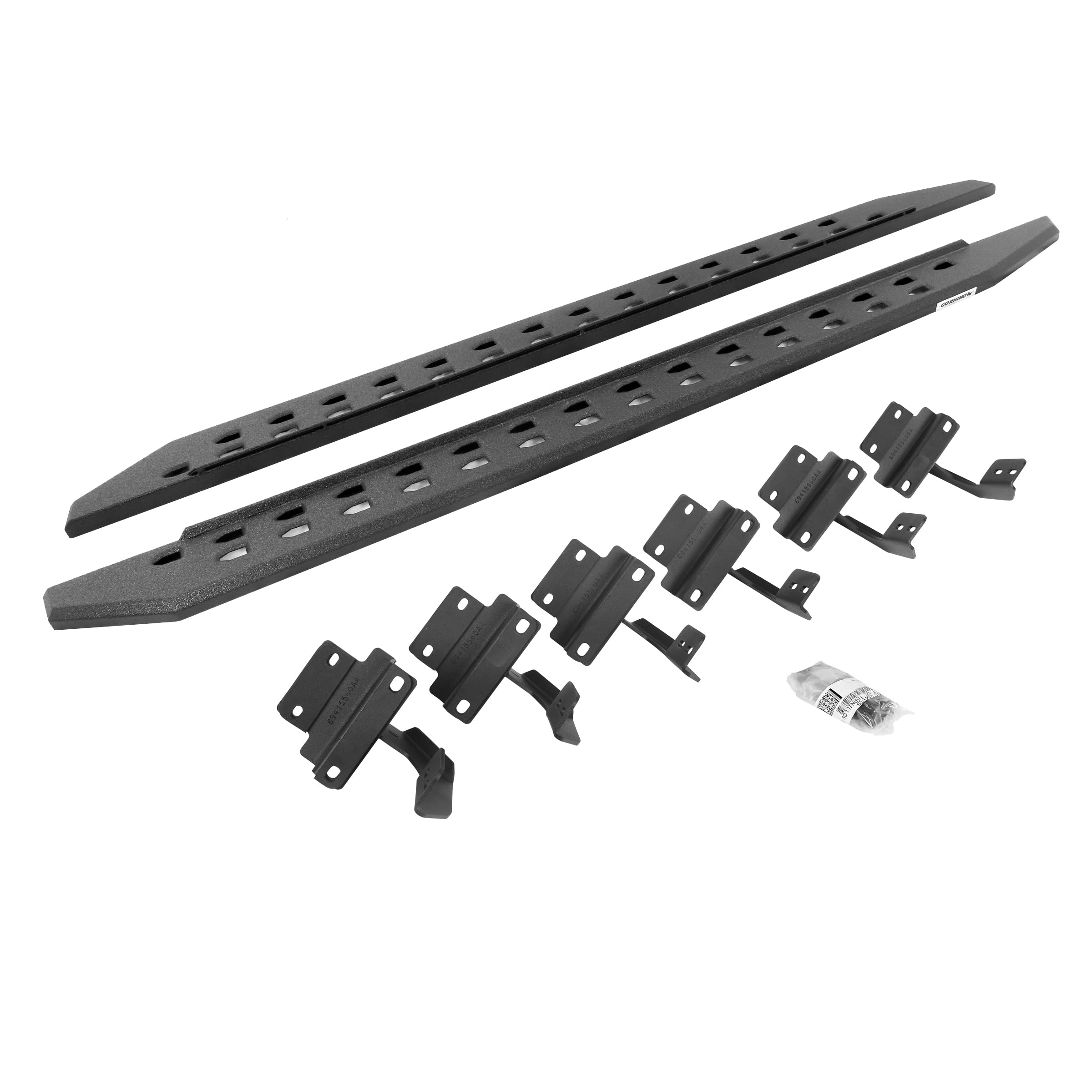Go Rhino 69417780St Rb20 Slim Line Running Boards With Mounting Bracket Kit For 15-24 F-150, F-250 Super Duty, F-350 Super Duty (Extended Cab Pickup)