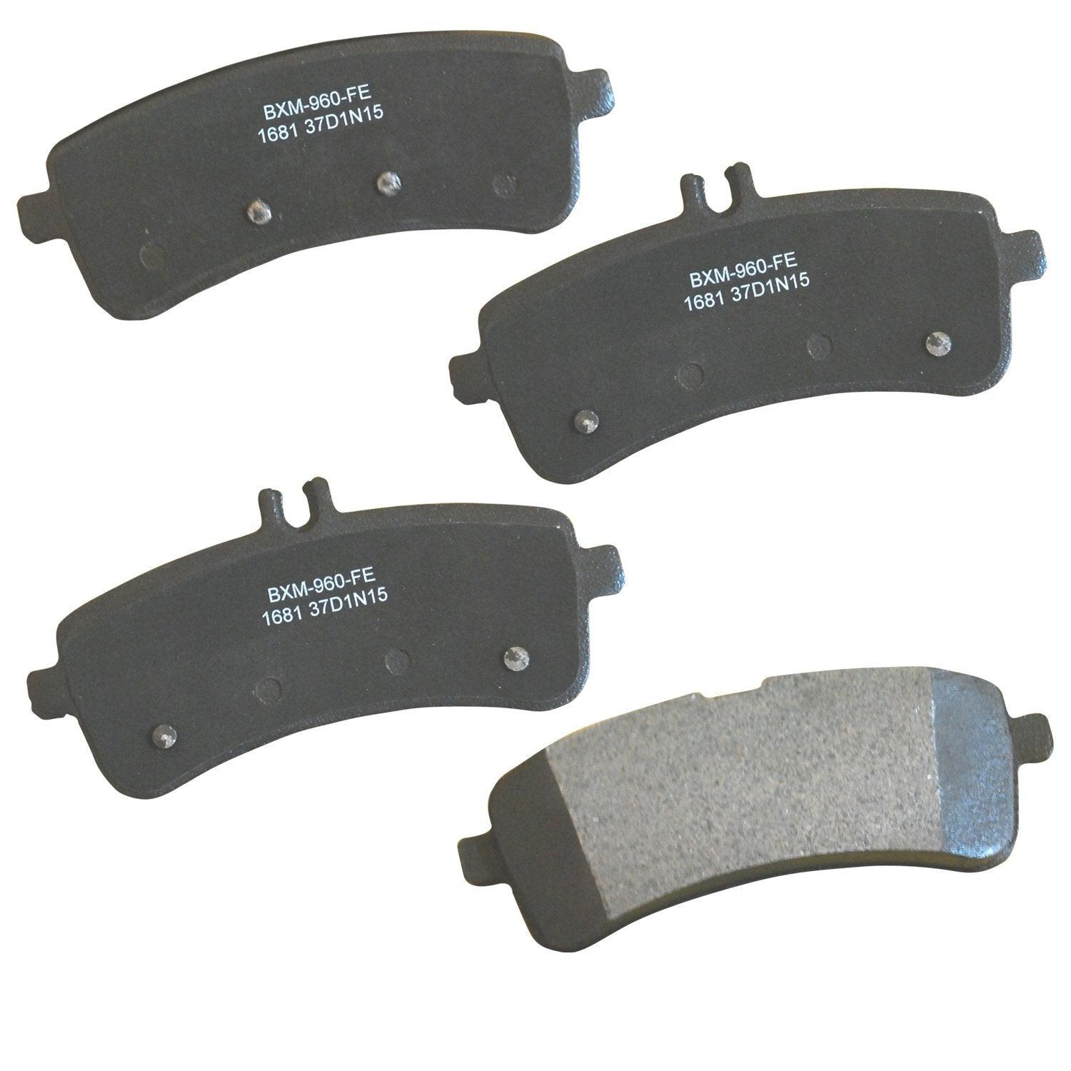 Bendix Premium Sbm1681 Semi-Metallic Rear Brake Pads For Select Models Mercedes-Benz Amg Gt, Gt C, R, S, Maybach S550, S600, S65