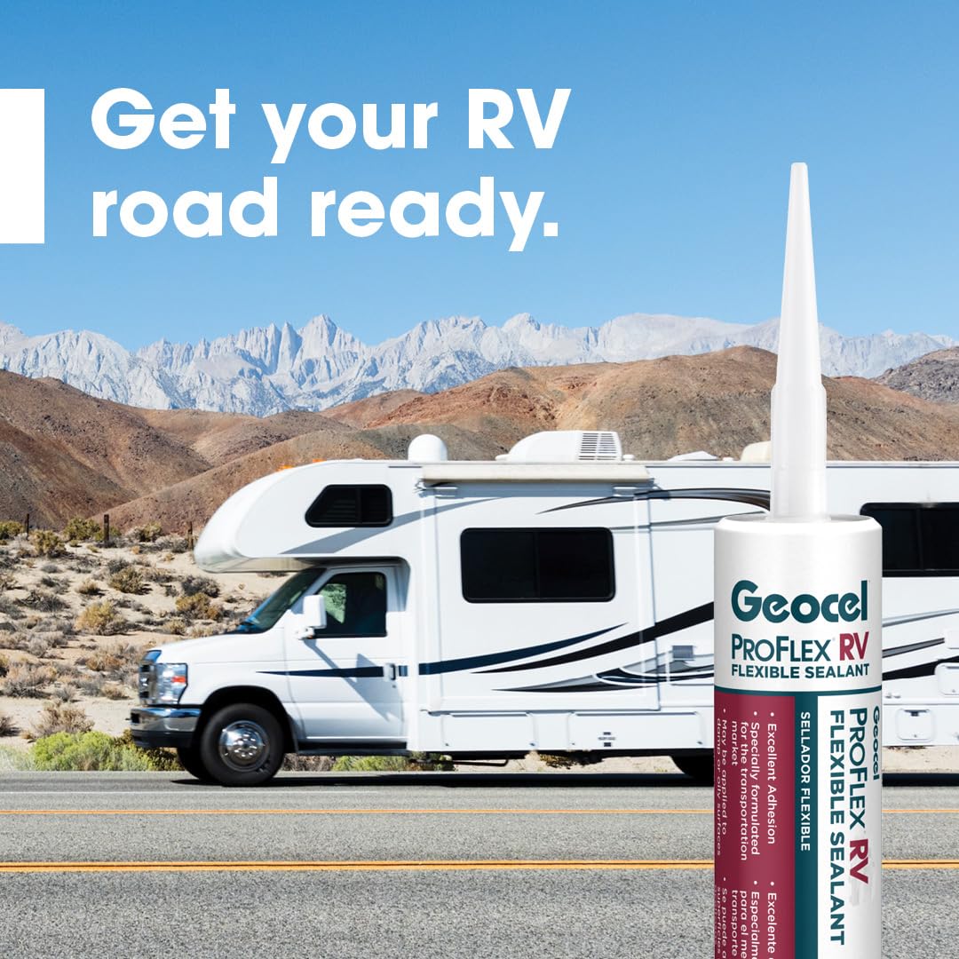 Geocel Gc28100 Pro Flex Rv Flexible Sealant - 10 Oz., Clear