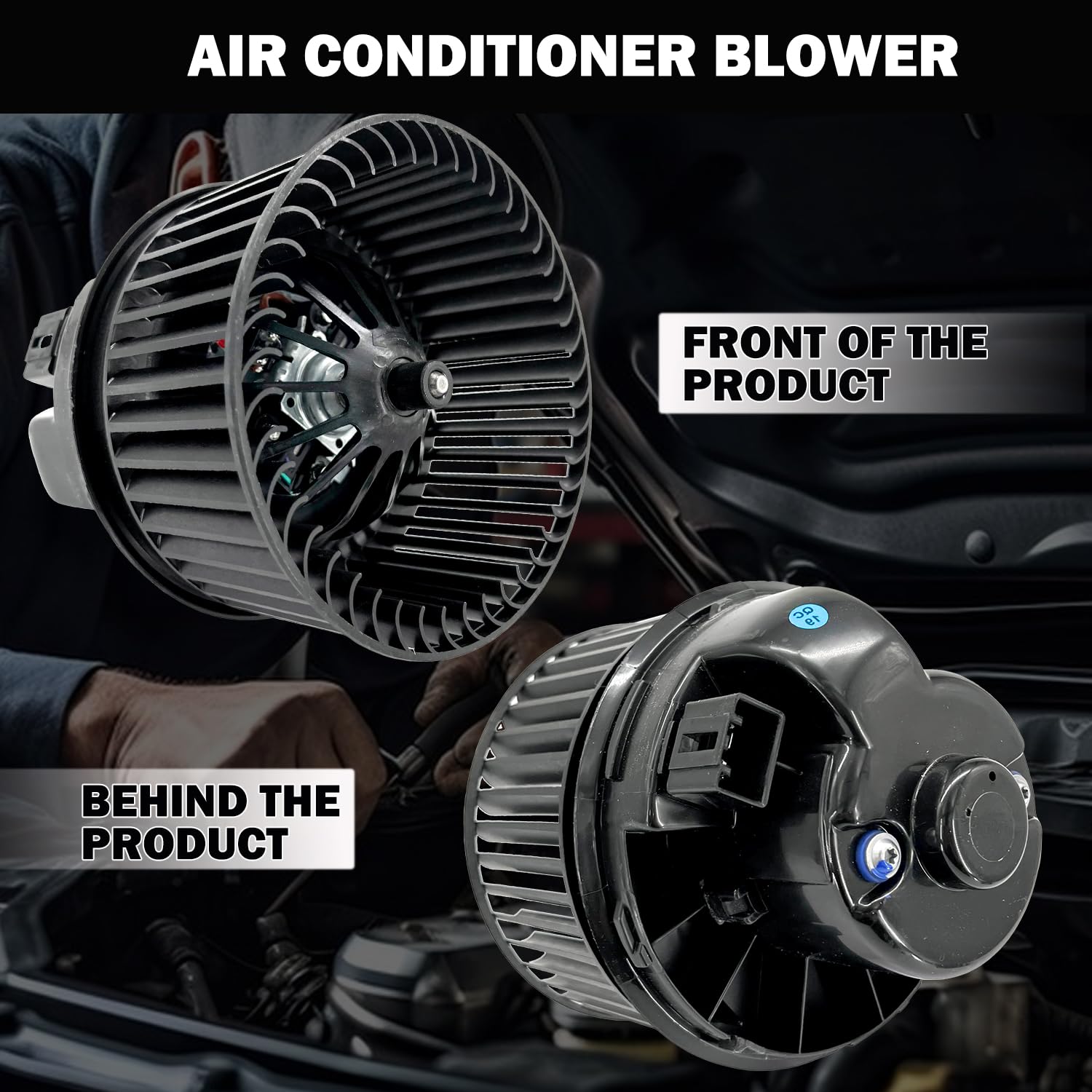 Aspligo 700272 Ac Heater Blower Motor Fan Assembly Fit For Ford Escape 2013-2019, Focus 2012-2018 ,Transit Connect 2014-2018 Gv6