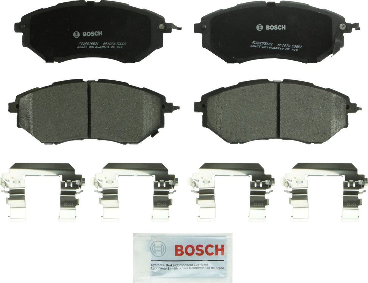 BOSCH BP1078 QuietCast Premium Semi-Metallic Disc Brake Pad Set - Compatible with Select Subaru Forester, Legacy, Outback, B9 Tr