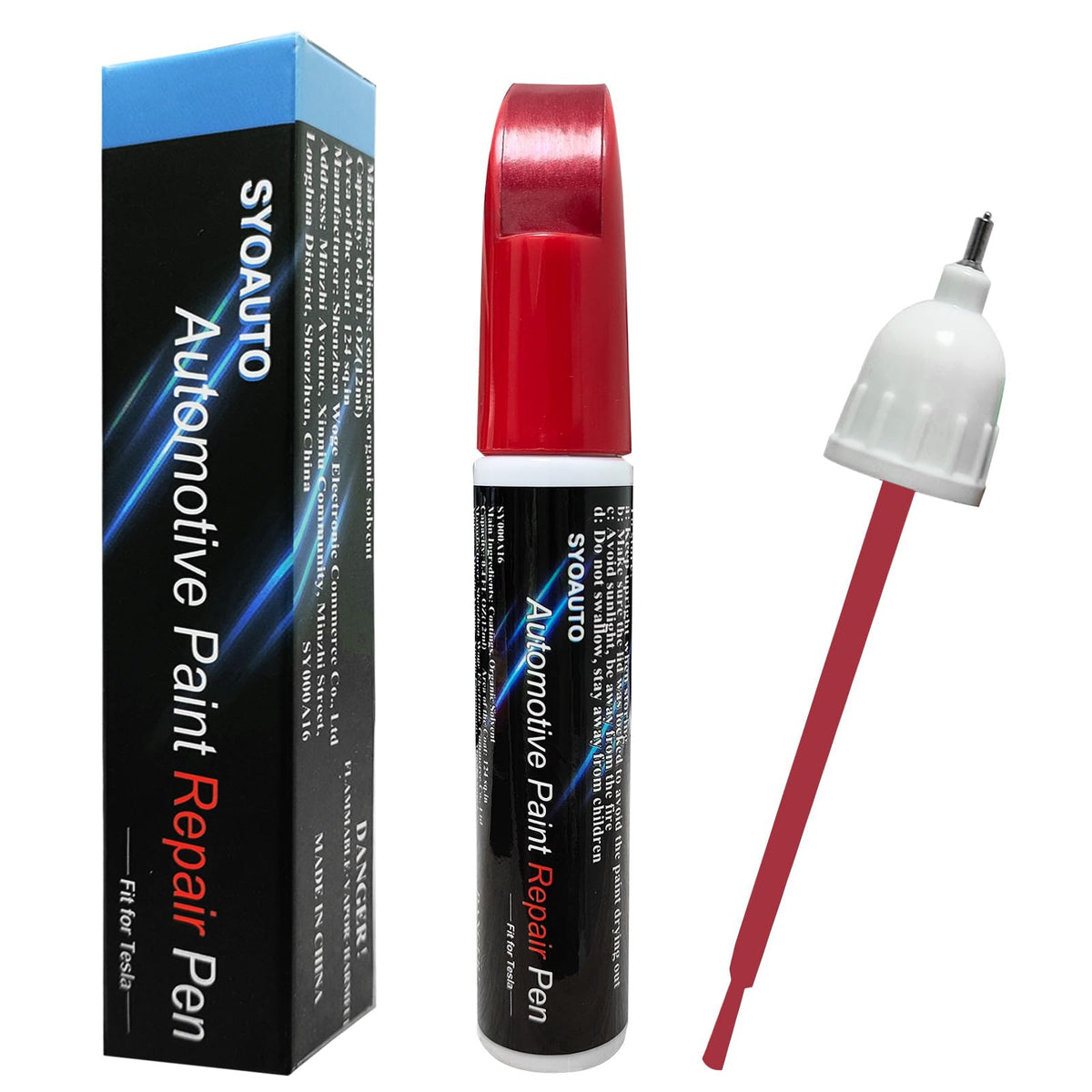 Syoauto Multicoat Red Touch Up Paint For Tesla Model Y 3 X S Car Touch Up Paint WBCARB0BW5Z1WQZ