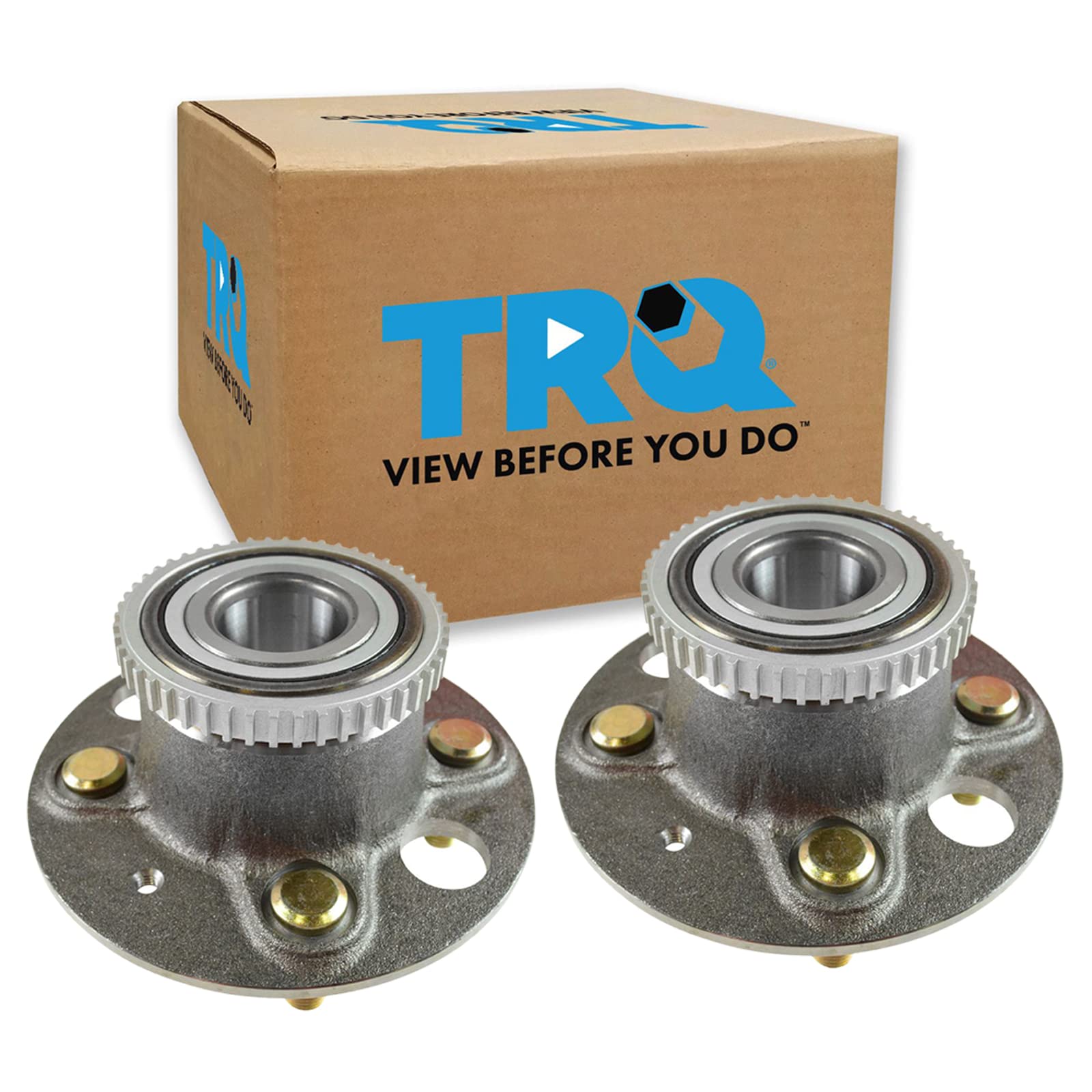 Trq Rear Wheel Hub Bearings Assembly Set Compatible With 2002-2003 Honda Civic