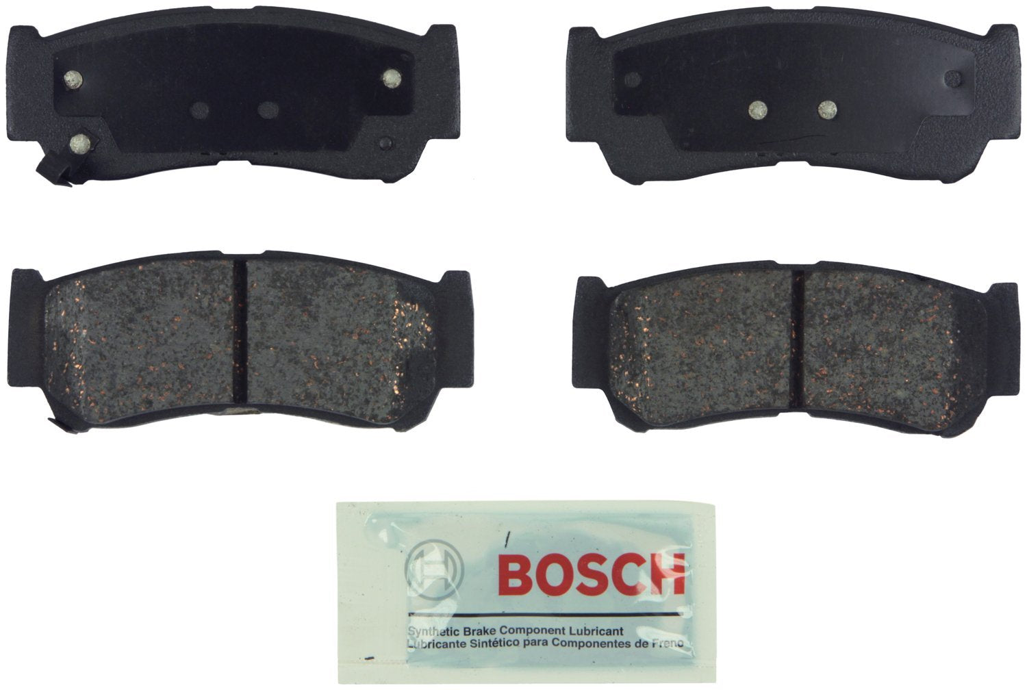 BOSCH BE1297 Blue Ceramic Disc Brake Pad Set - Compatible With Select Hyundai Santa Fe; REAR
