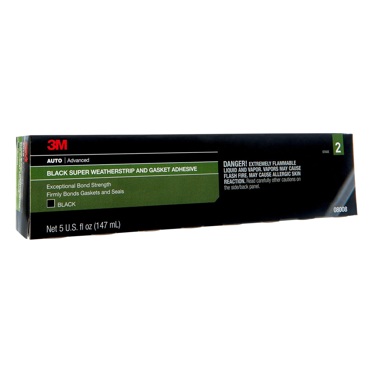 3M Super Weatherstrip And Gasket Adhesive, 5 Fl Oz., Forms Flexible, Waterproof Bond That Resists Vibration, Resists Oils, Solve