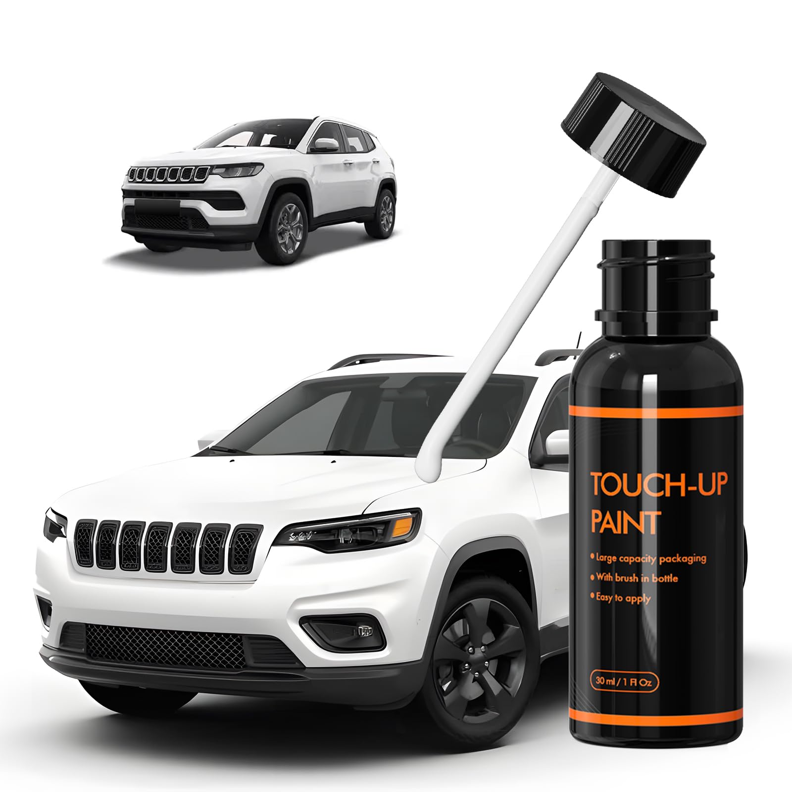 Xtryfun Pwq Pearl White Touch Up Paint For Jeep, Diy Car Paint Scratch Repair Kit, Automotive Paint, Quick & Easy Fix Scratch Re